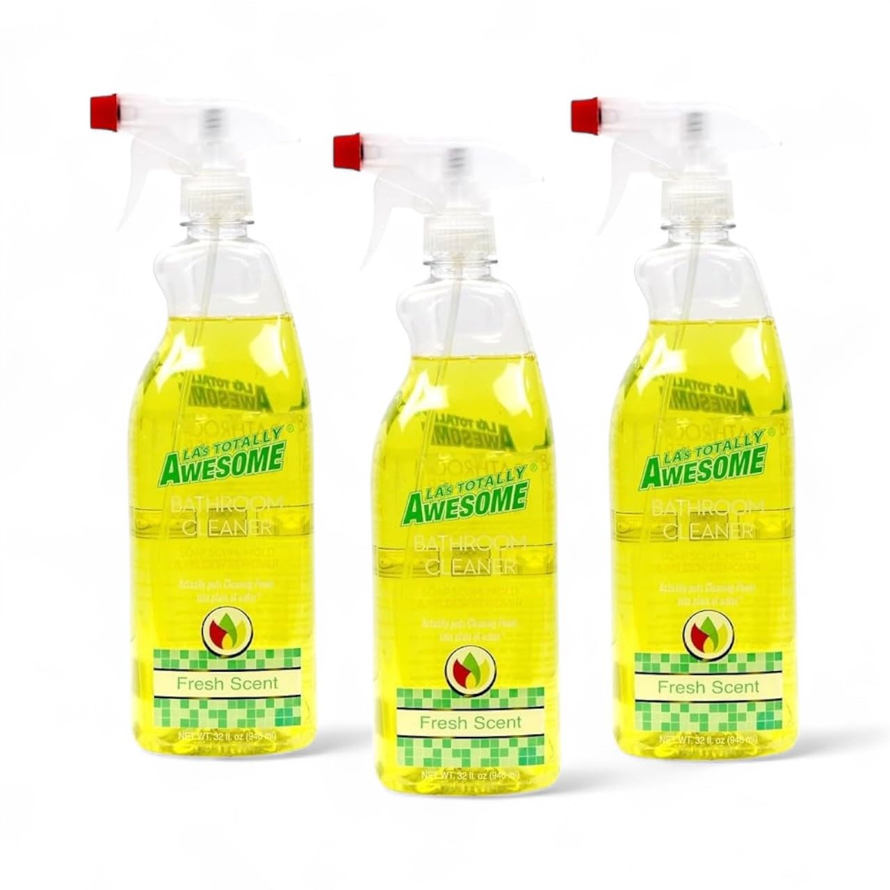 Plant-Based Bathroom Cleaner 32 Fl Oz All-Purpose Soap Scum Remover for Sinks Tubs Showers Fresh Scent
