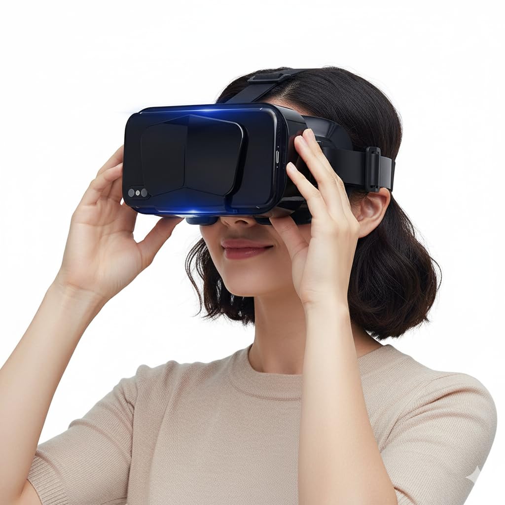 Drumstone® 3D VR Headset | Virtual Reality Glasses with Eye Protection & Adjustable Lenses | Immersive Movies, TV & Mobile Gaming-image-42