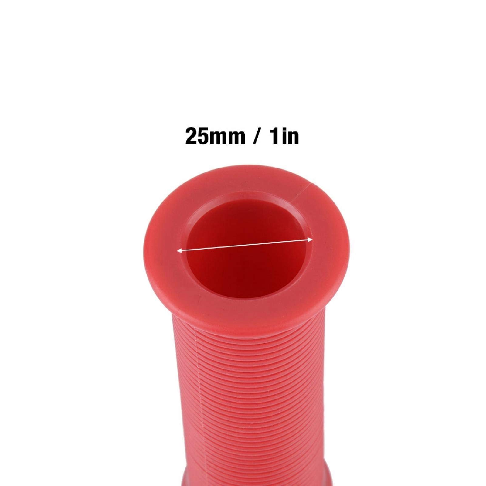 Manopole Moto Universali 25mm In TPU - Stile Vintage Per Manubri, Nero - Foto 11