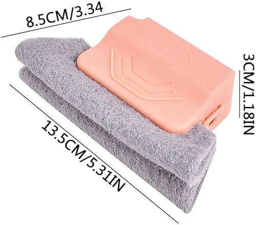 Miniatura 5 de Cepillo mágico de limpieza de ranura para ventana, juego de herramientas de cepillo de limpieza de ranura para ventana o puerta corrediza para