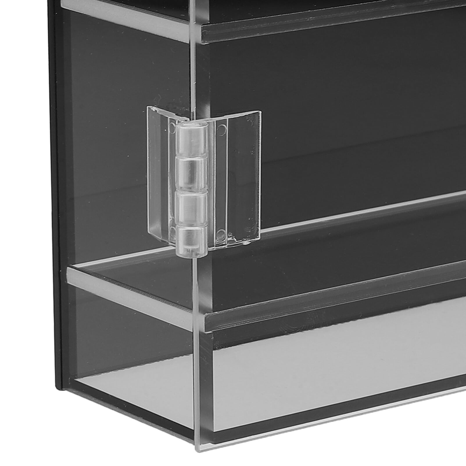 Vitrine Murale En Acrylique Transparent Avec LED - 36x30x8 Cm - Pour Figurines Et Objets De Collection - Affichage Et Protection