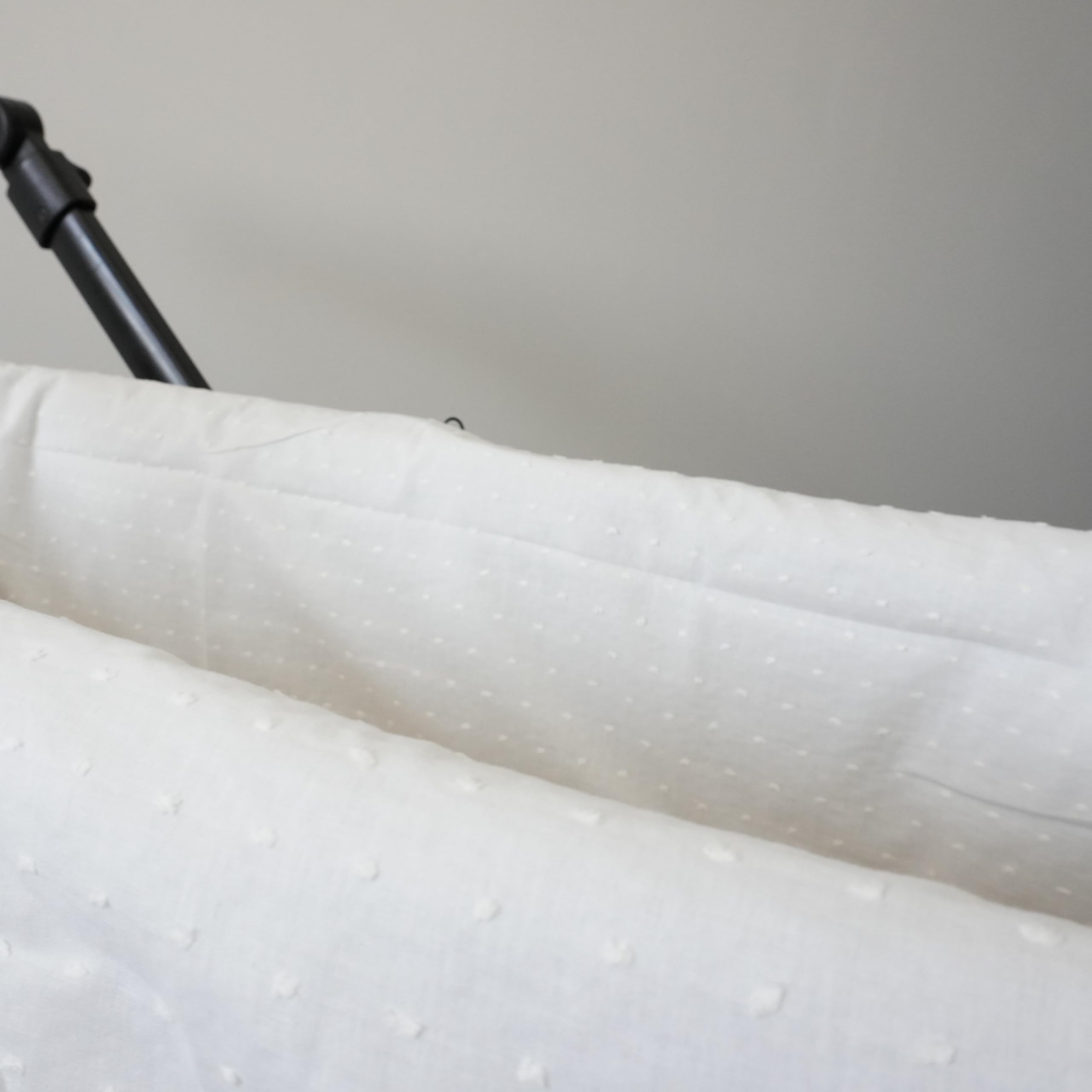 Thermikoa Rivestimento Navicella Universale in tessuto in cotone plumetis – Copertura Copri Neonato Carrozzina, Fodera Interno, Lenzuola Carrozzina Neonato (Bianco)