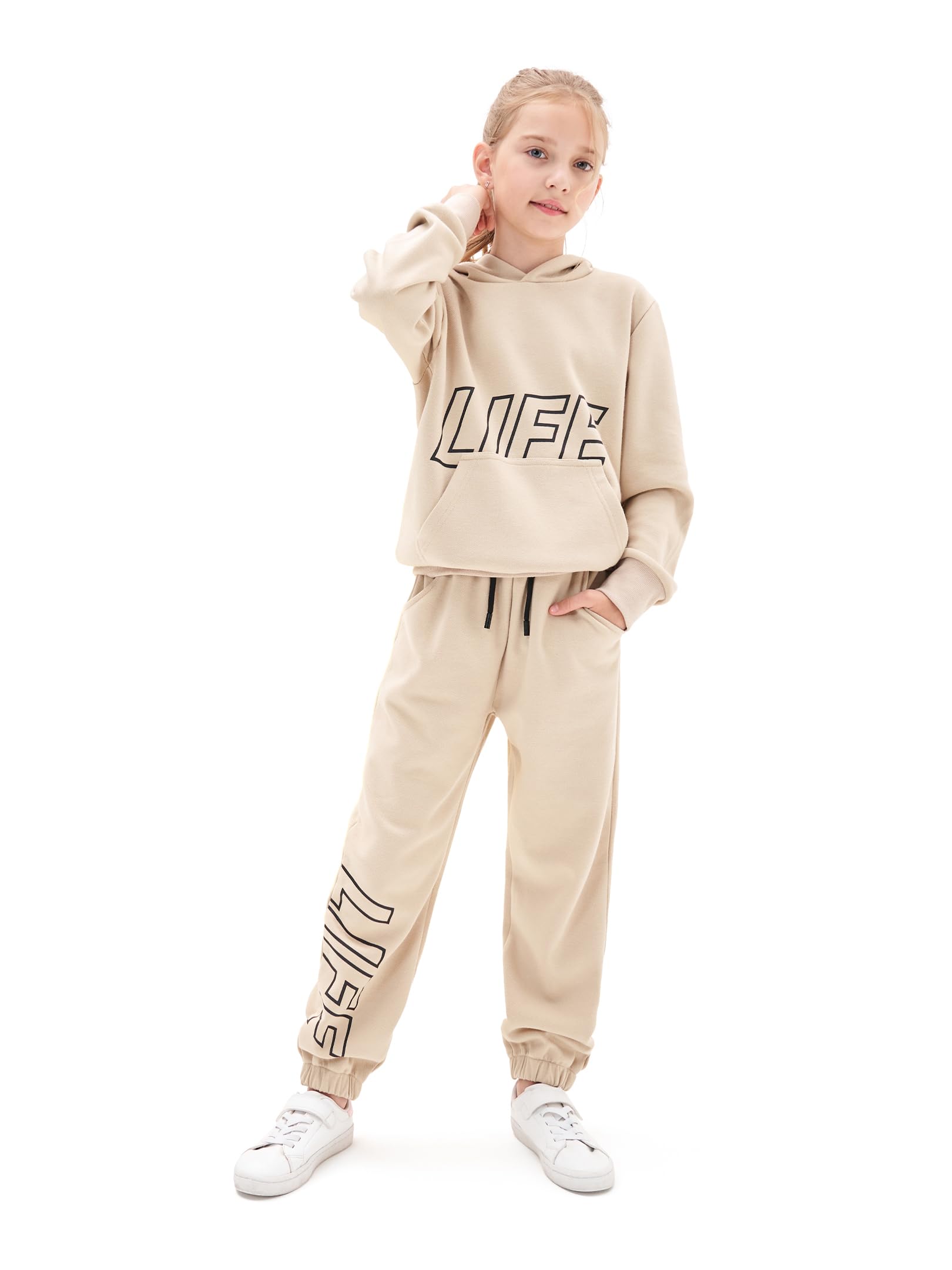 Kids Tracksuit, Hoodie and Joggers Set for Boys Girls Running Suits Activewear Jogging Outfit