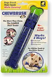 BulbHead Escova de dentes e brinquedo – Não requer pasta de dente para cães – Ótimo brinquedo de limpeza de dentes (pacote com 1)