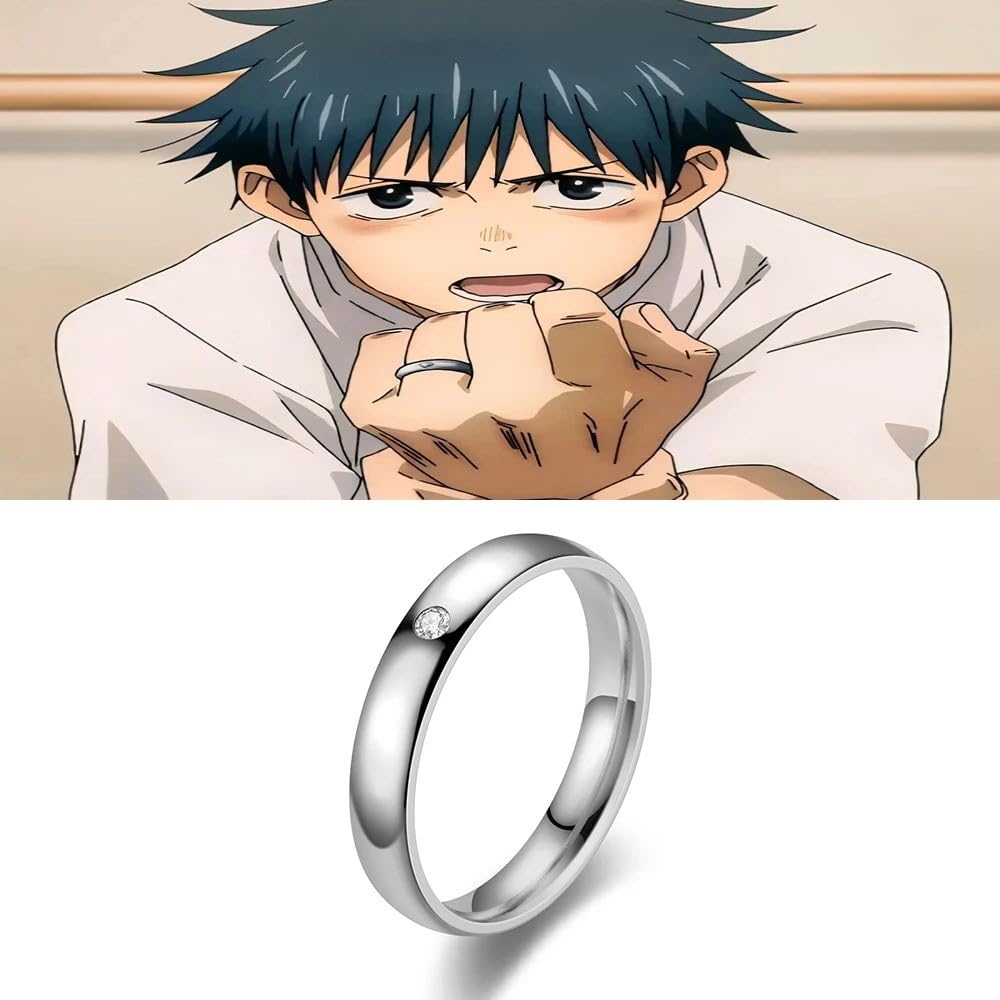 Kaisen Yuta Okkotsu Sukuna Silber Cosplay Zubehör Größenverstellbarer Ring