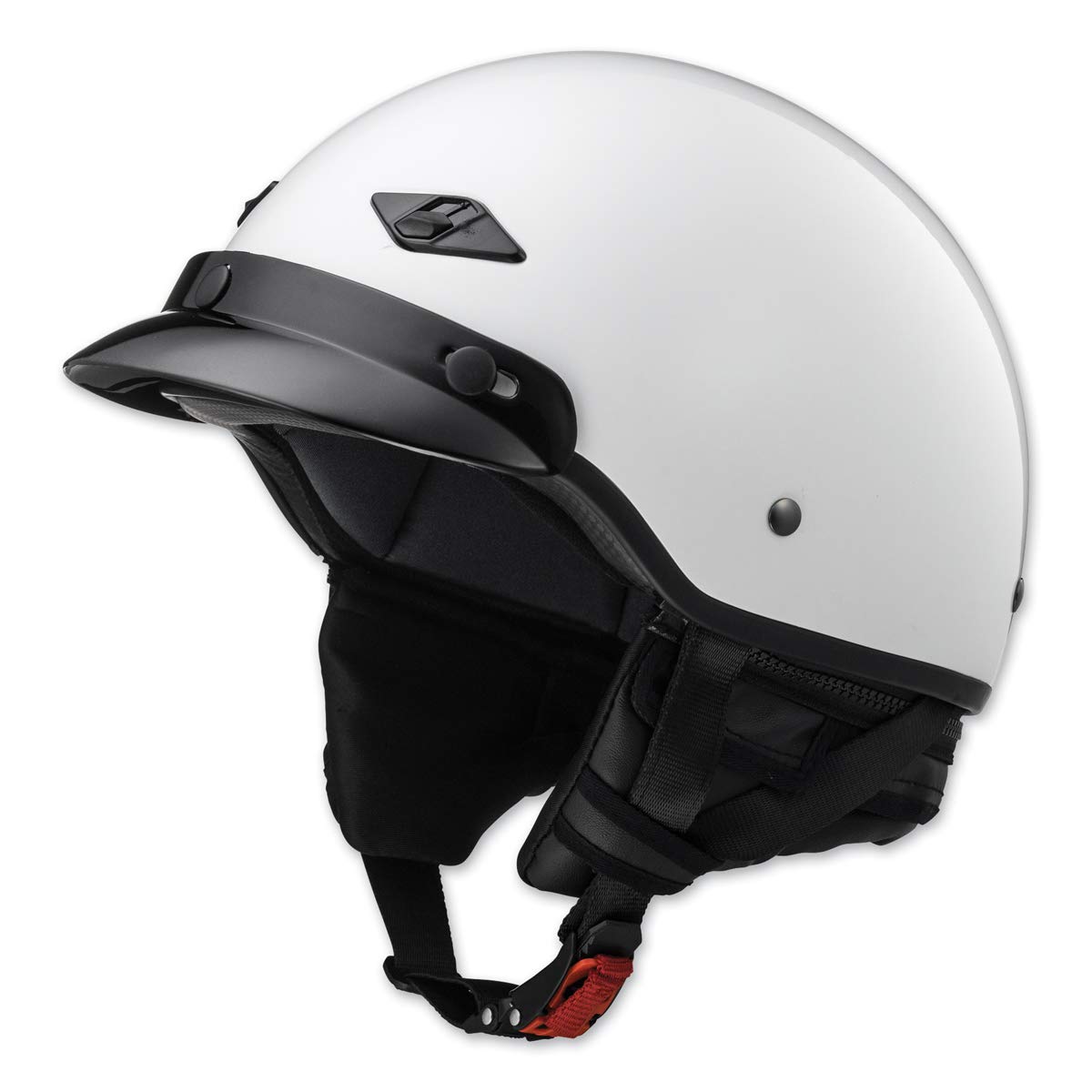 LS2 Bagger Half Helmet Helmets Bagger Motorcycle Half Helmet (Gloss Pearl White - Small)