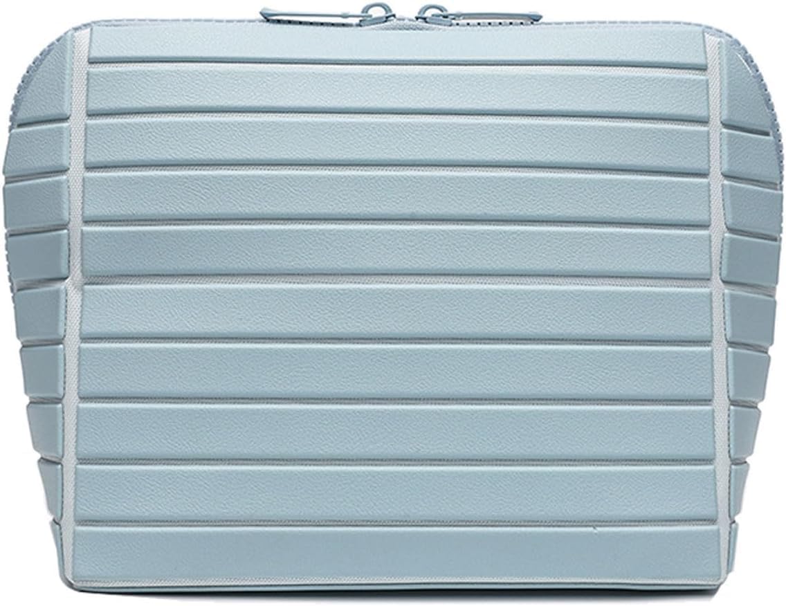 Parallel Travel Makeup Bag for Women,Foldable Toiletry Bags Parallel,Waterproof Organizer Bags with Compartments for Skincare, Toiletries