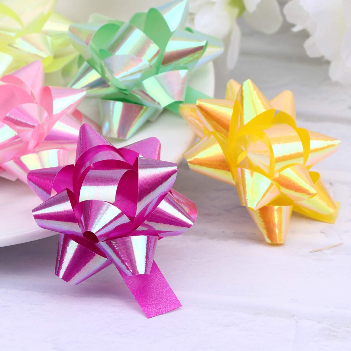 Amazon | Frcolor ラッピングリボン フラワー リボンシール ギフト包装