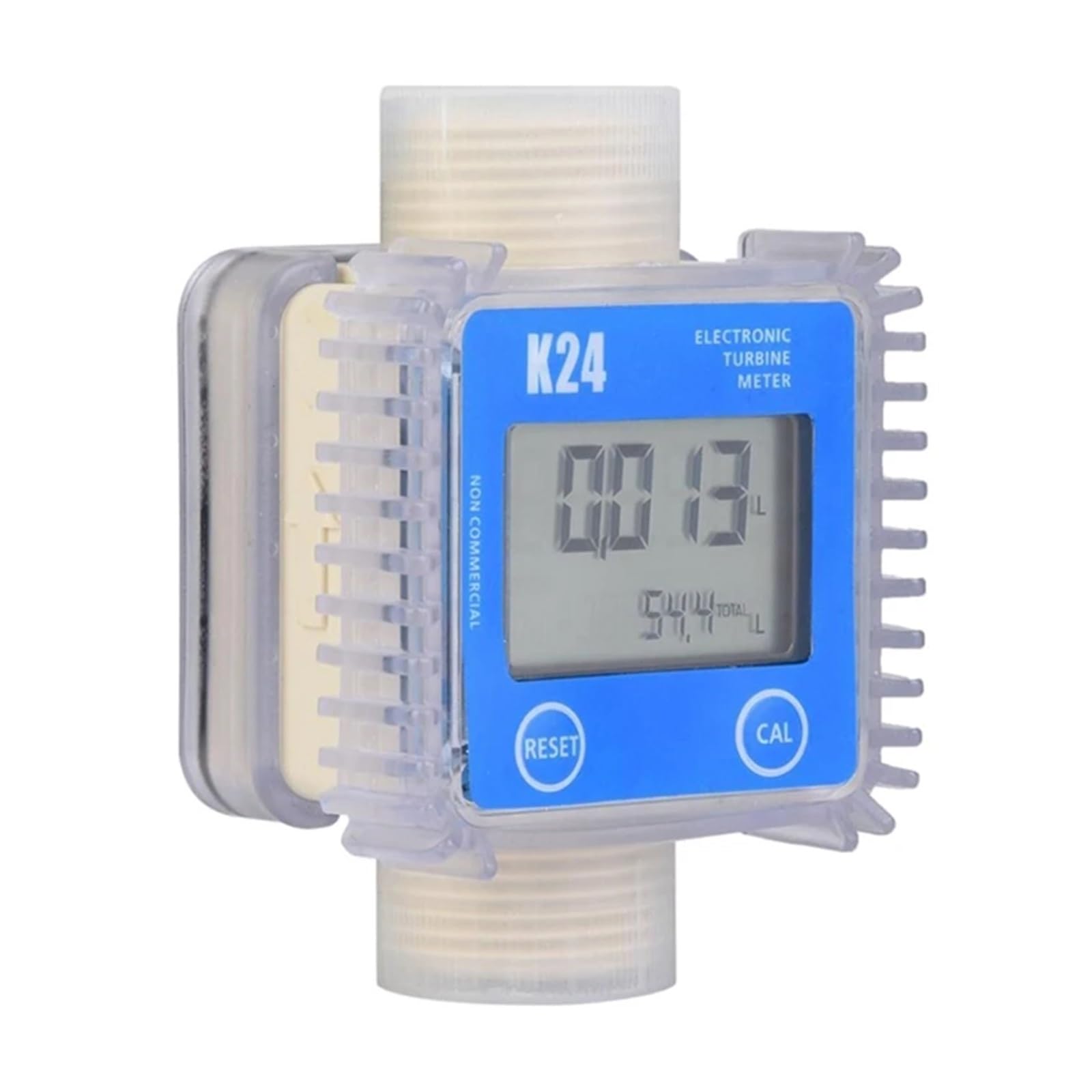 Contatore Acqua, Misuratore Di Portata Del Carburante Digitale K24 Da 1 Pezzo Gau LCD Misuratore Di Portata Del Carburante Prodotti Chimici Misuratori Di Portata Del Liquido Di Mare 'acqua Strumenti D
