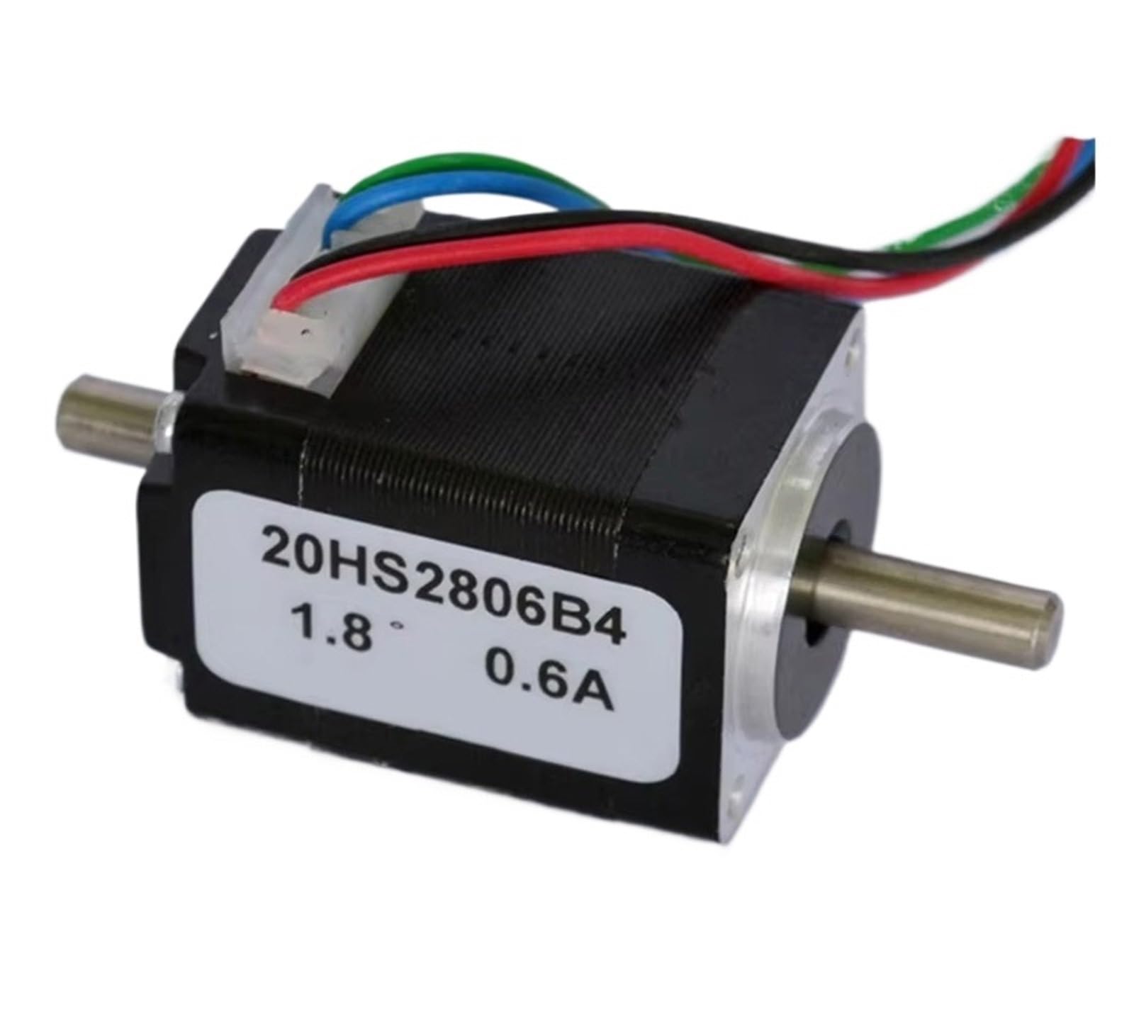 EKFBQBGW 4-Wire NEMA 8 Stepper electronic starter Fuselage Length 28mm Step Angle 1.8° Single Dual Output Shaft 1.4N.cm Current 0.6A/0.2A(0.6A Single Shaft)