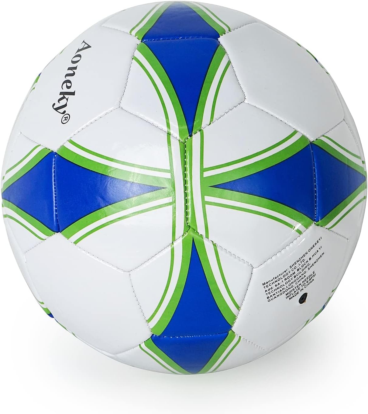 Aoneky Adult Size 5 Traditional Soccer Ball - Ships Deflated, Pump Included