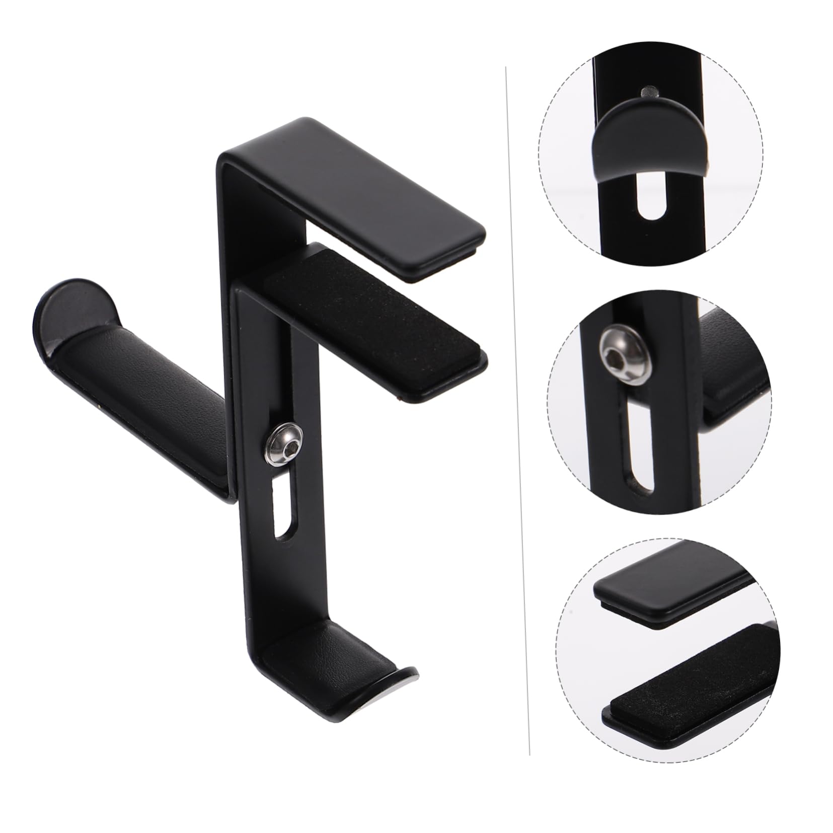 UKCOCO 3 Piezas Colgador De Auriculares Organizador De Auriculares Gancho De Almacenamiento De Auriculares Soporte para Colgar Auriculares Aleación Montado En La Pared Marco De La Mesa