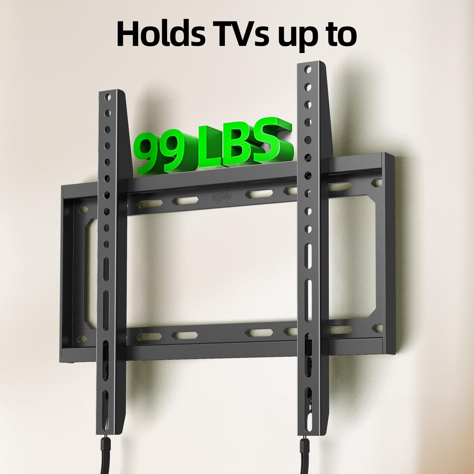 USX MOUNT Fixed TV Wall Mount with Low Profile for Most 26-55 Inch LED, LCD and Flat Screen TVs, TV Mount Bracket with VESA Up to 400x400mm and Weight Capacity 99lbs,and Space Saving TV Bracket — Amazon image 3