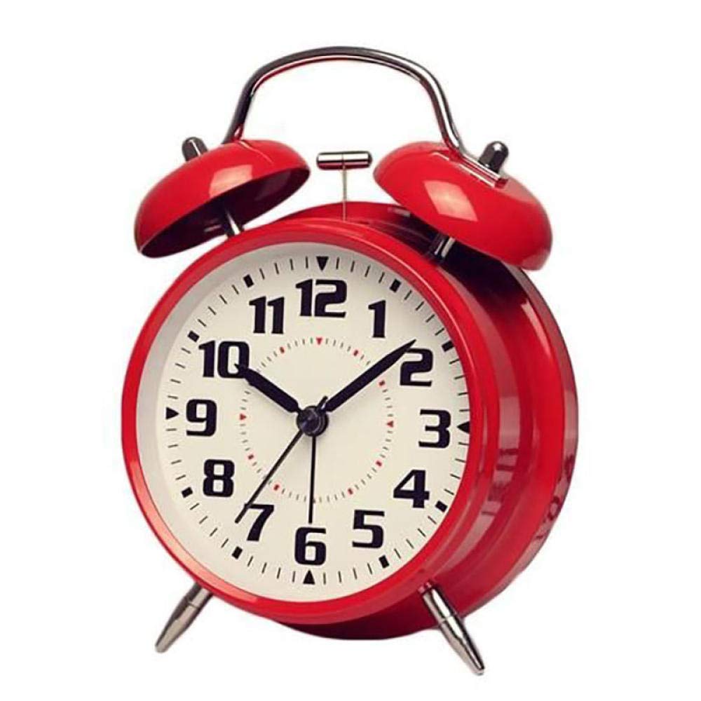 BEPM Digital Alarm Clocks Bedside Desk Clock Alarm Mini Round Alarm Clock Desktop Table Bedside Clocks Kids Adults Travel Clock Decor