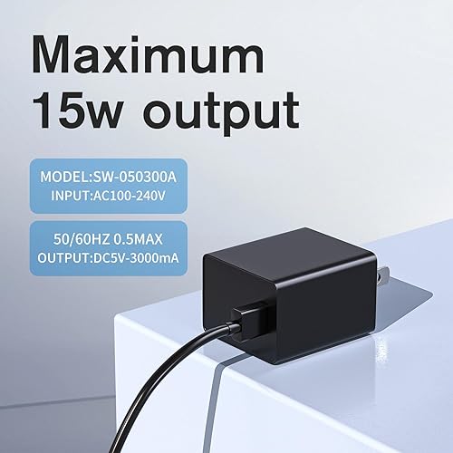 Miniatura 8 de GOOLOO - Cargador de pared, cargador de pared USB-A de 15 W, adaptador de cargador de pared de 5 V/3 A, cargador de pared de ladrillo compatible con