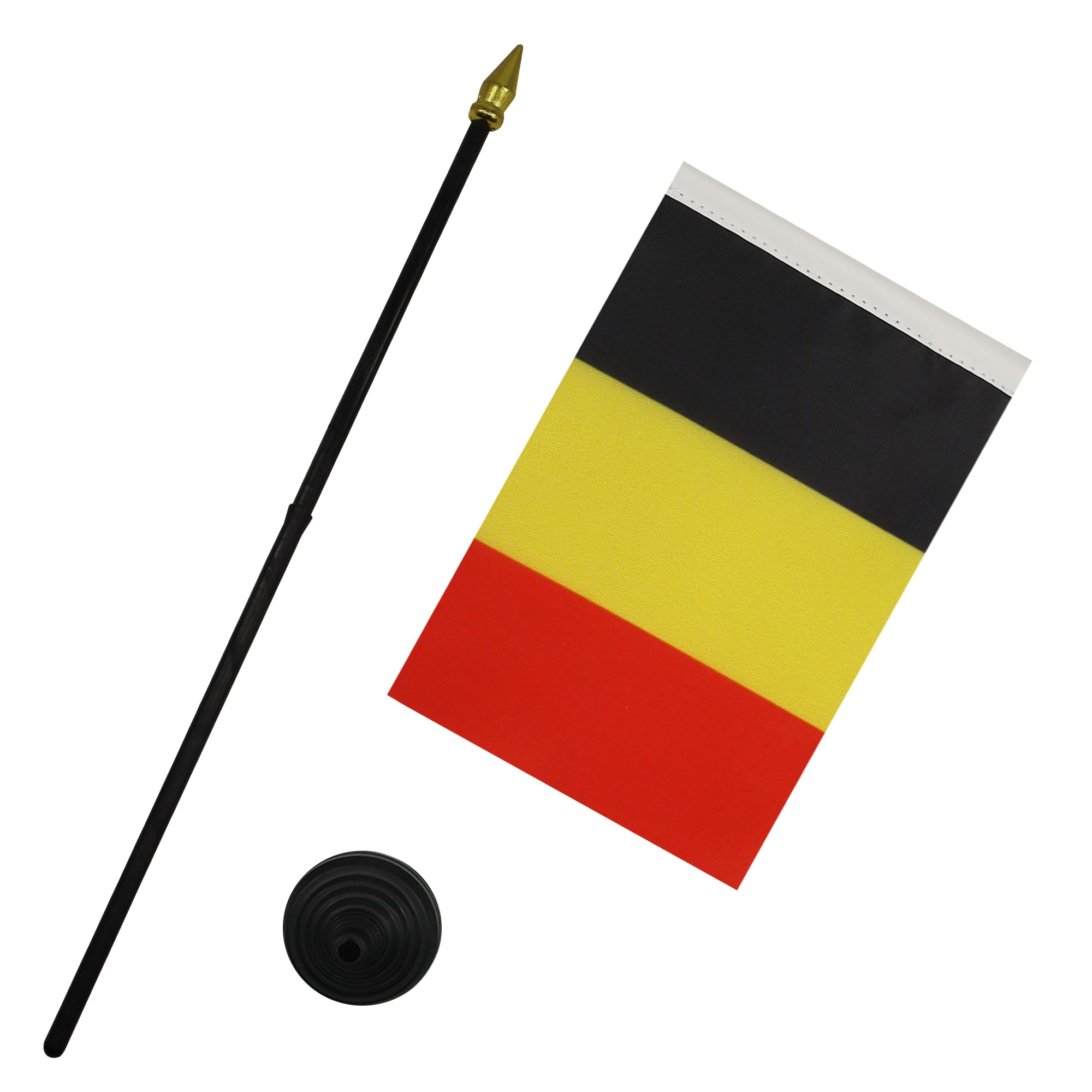 AZ FLAG - Drapeau De Table Egypte 21x14 Cm - Petit Drapeau Egyptien De Bureau 100% Polyester Avec Hampe De 25cm Et Socle En Plastique Noir