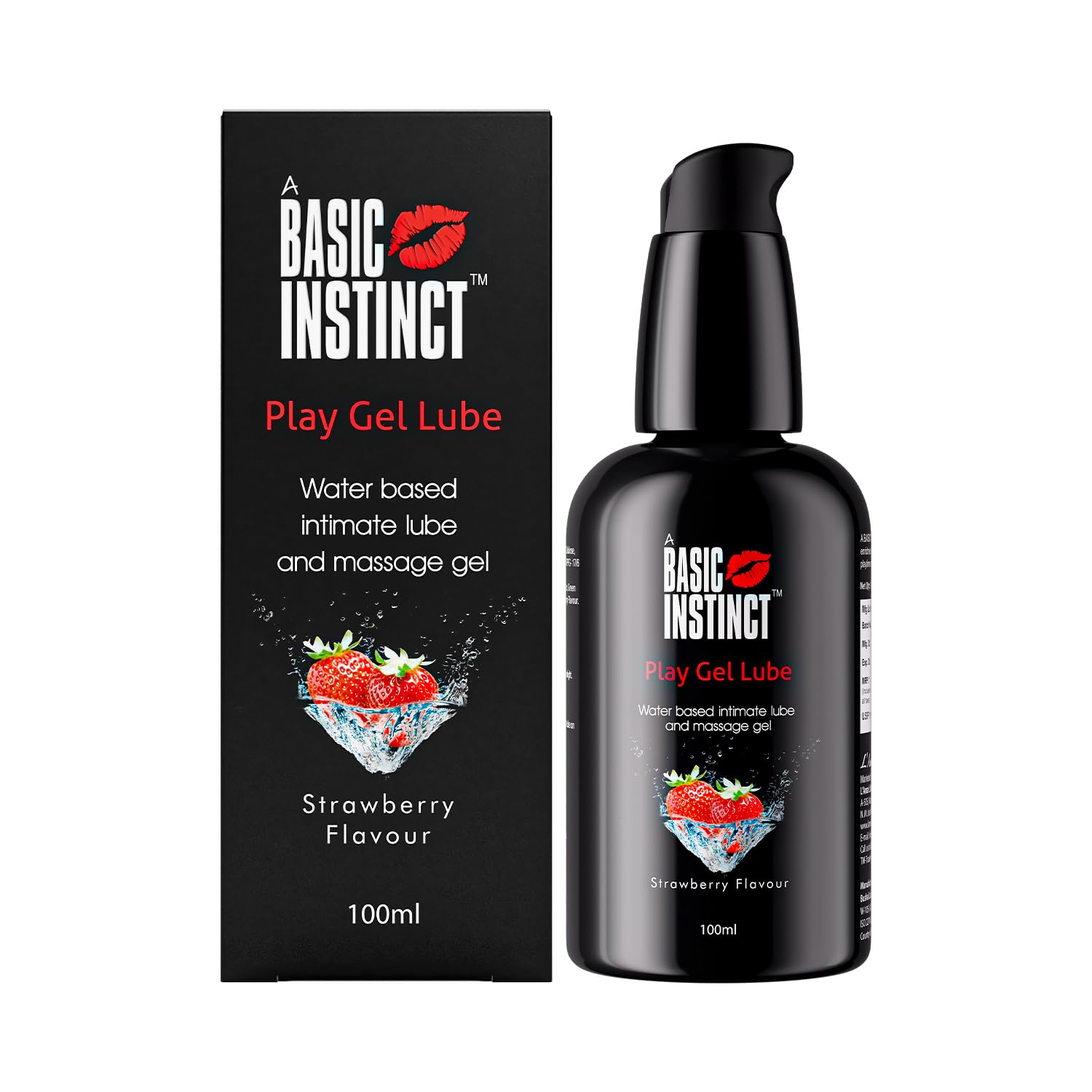 Basic Instinct Play Gel Lubricant | Water-Based Strawberry Flavoured Intimate Gel with Aloe Vera & Green Tea Extract | Non-Sticky Personal Lubricating Gel for Men & Women | 100 ml | Pack of 2-picture-15