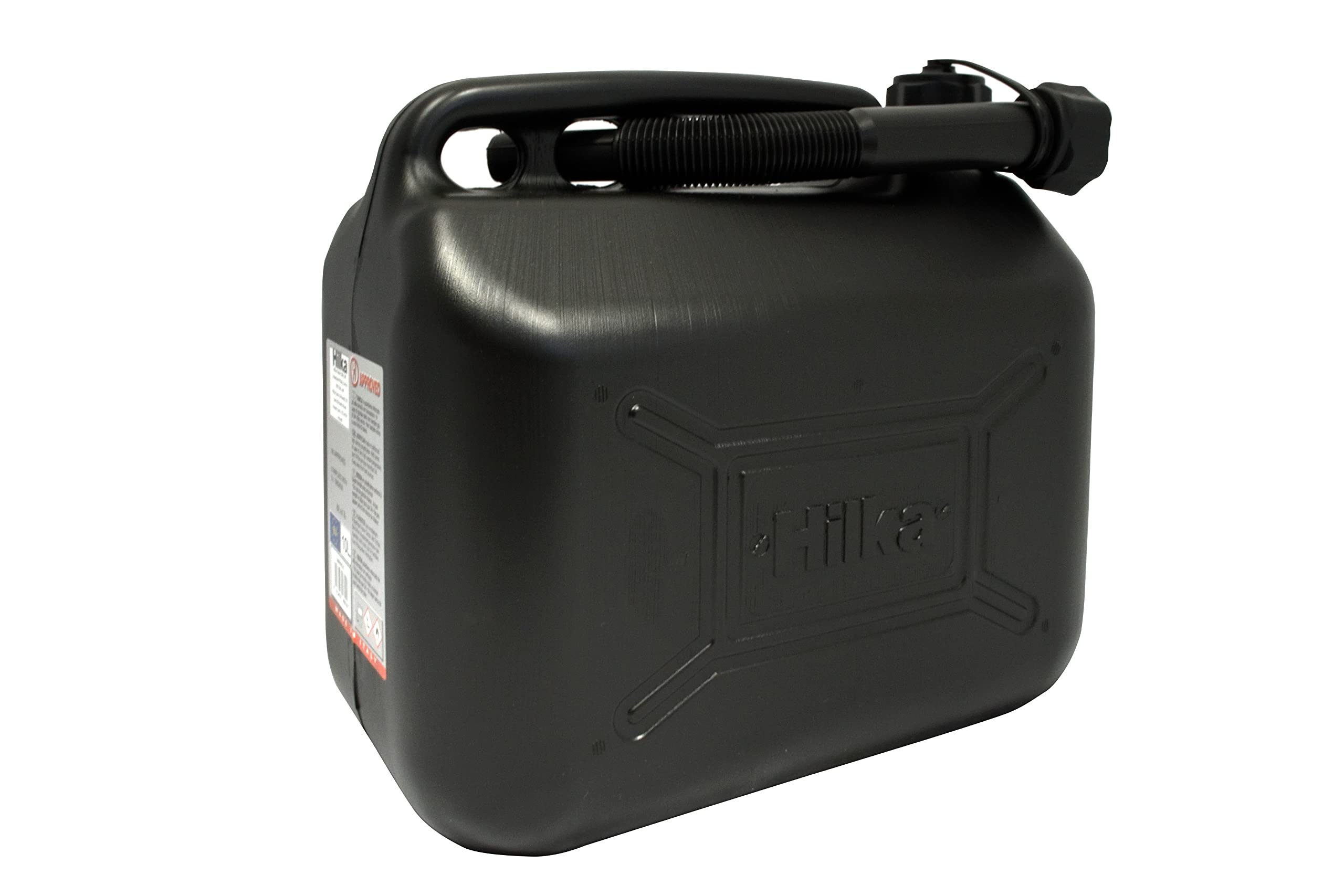 Hilka 84809520 10L Black Plastic Fuel Can