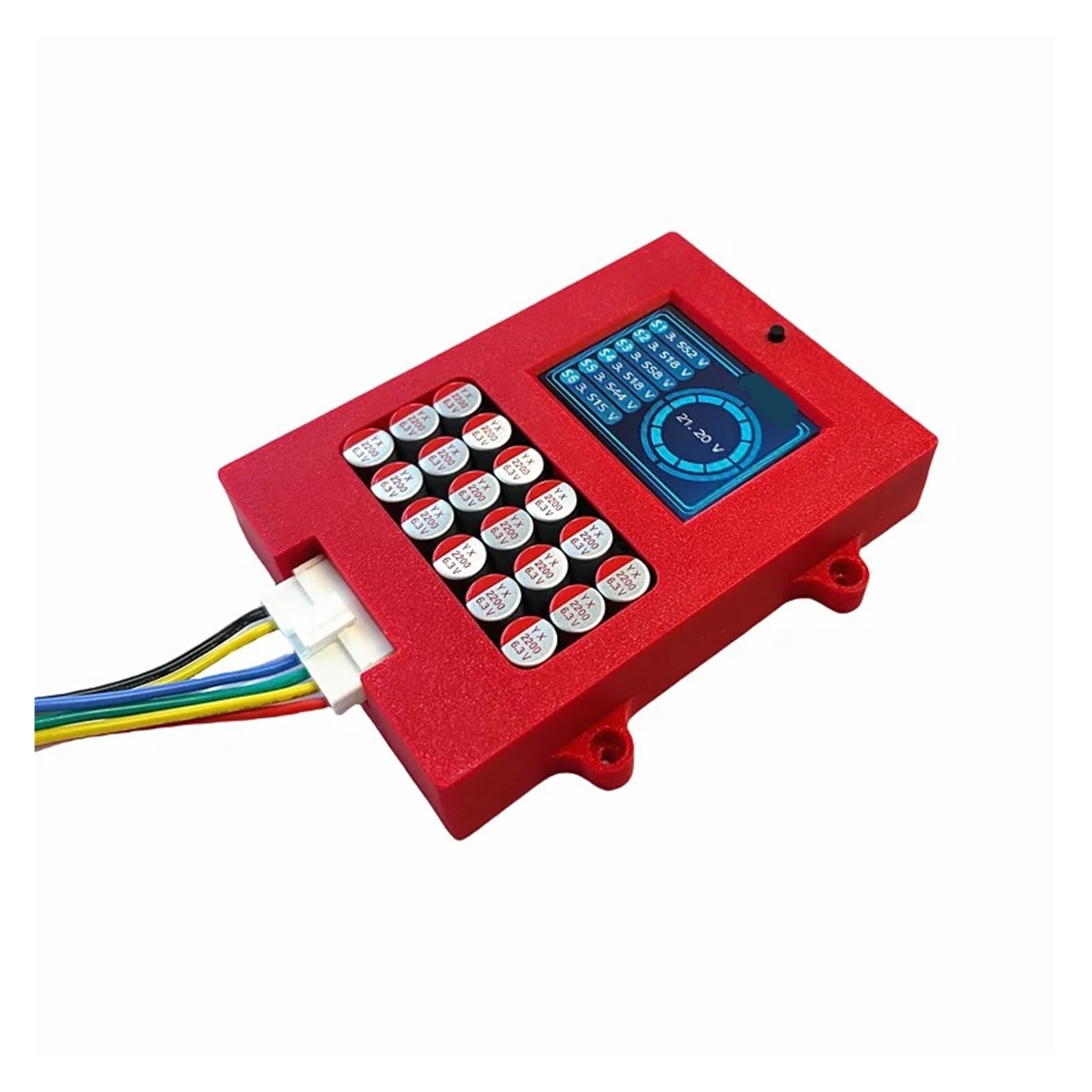 Équilibreur actif 4S avec affichage de tension TFT, testeur batterie Lipo/Lifepo4, égaliseur transfert d'énergie 5A(6S NCM LFP Blancer)
