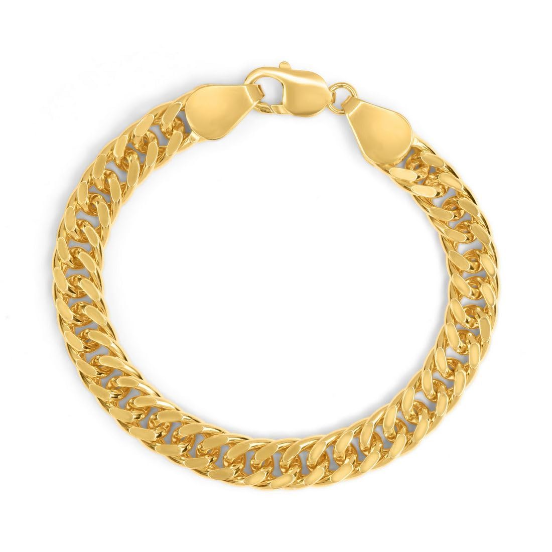 ZAVYA 925 Sterling Silver Bold Links Gold Plated Mens Curb Chain Bracelet | Gift for Men and Boys | With Certificate of Authenticity and 925 Hallmark (B0D9J5289Q) Amazon Price History, Amazon Price Tracker