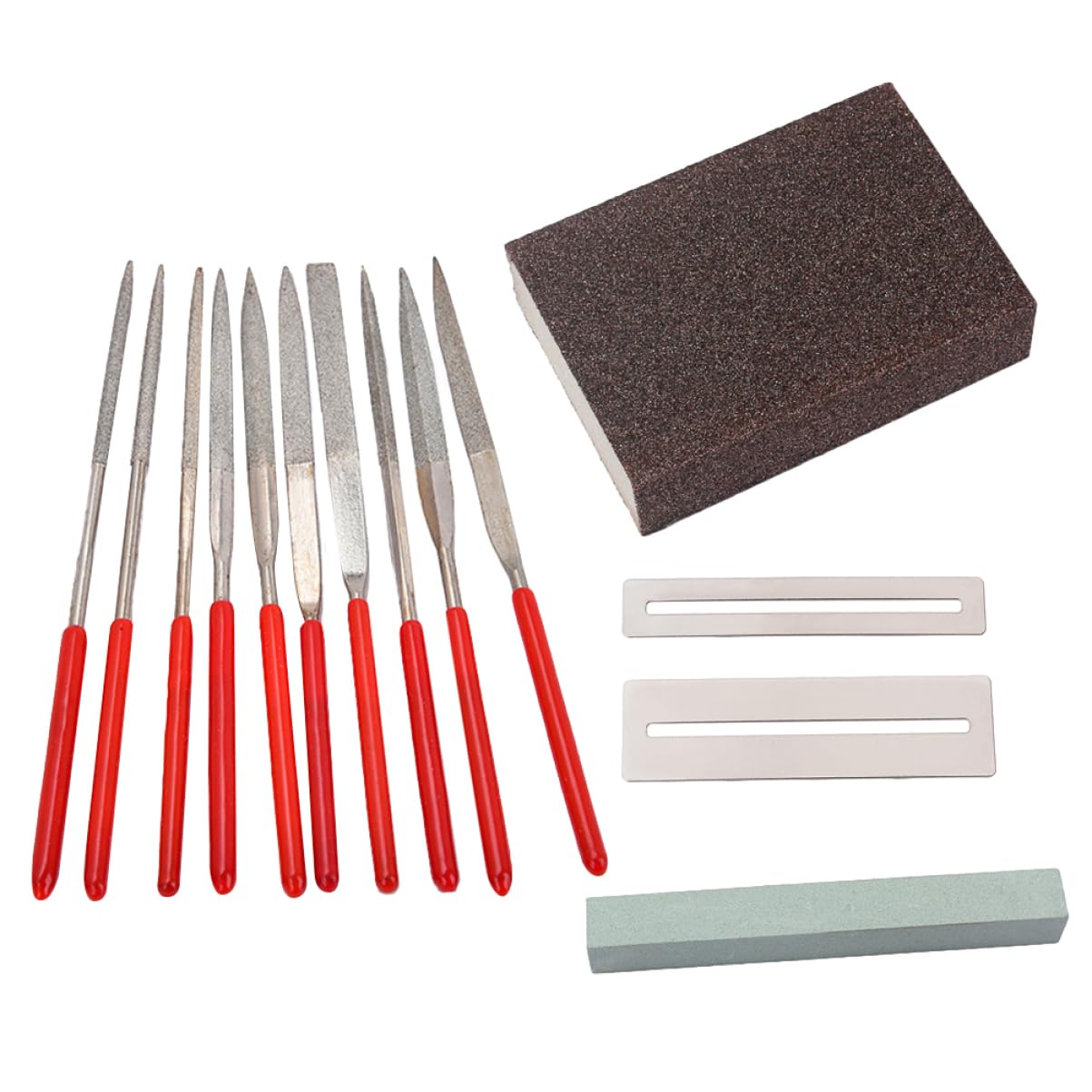 ibasenice 42pièces Kit Outils De Réparation De Guitare Avec Pierre à Graver Et Éponge Outils De Luthier Pour Guitare Électrique Acoustique Et Basse