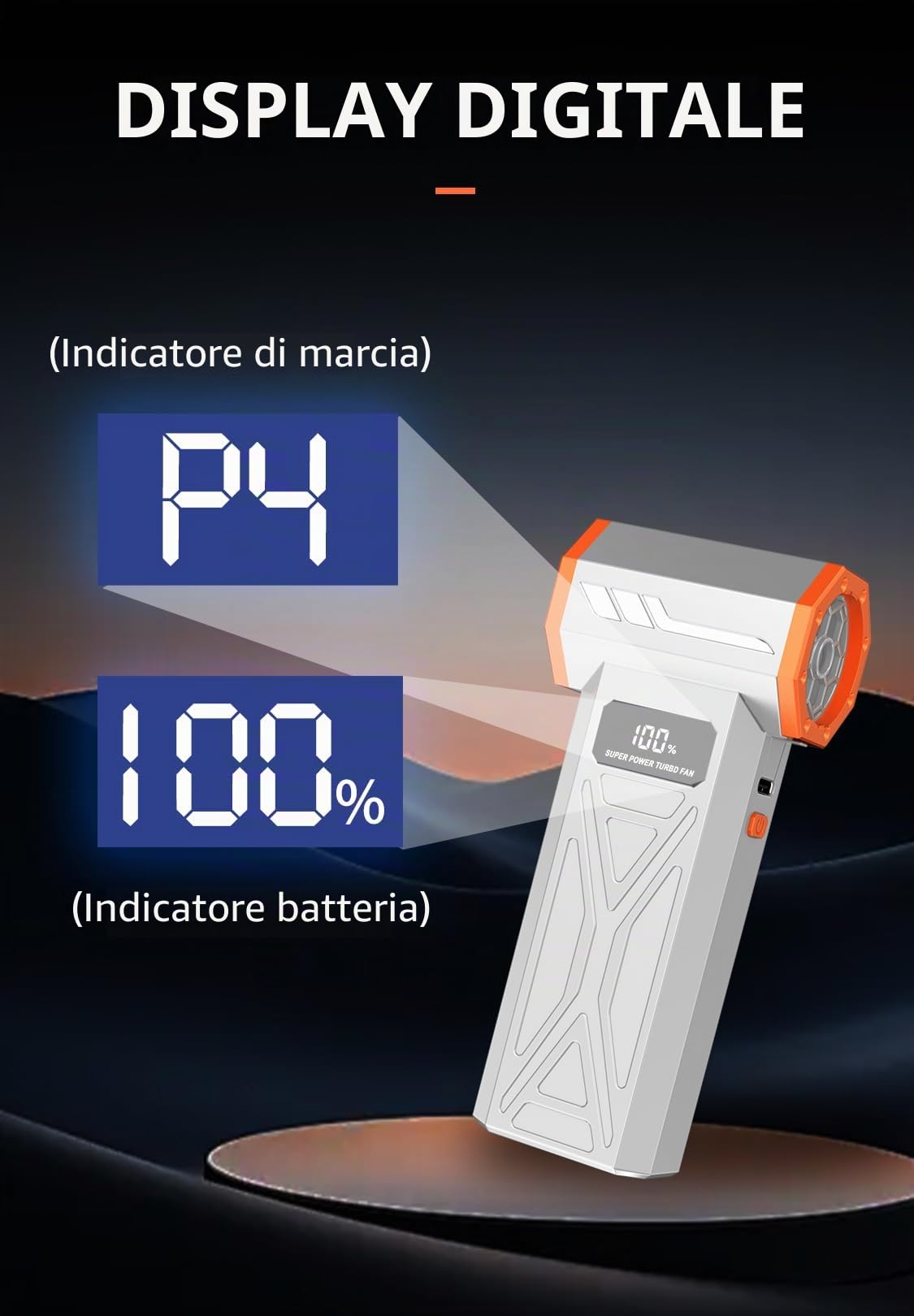 AS-S50 Aria Compressa Elettrico Rimuovi Polvere, 130000RPM & 4 Velocità Air Duster Soffiatore PC con Batteria Ricaricabile Per PC, Tastiera, Ufficio, Auto Puliz
