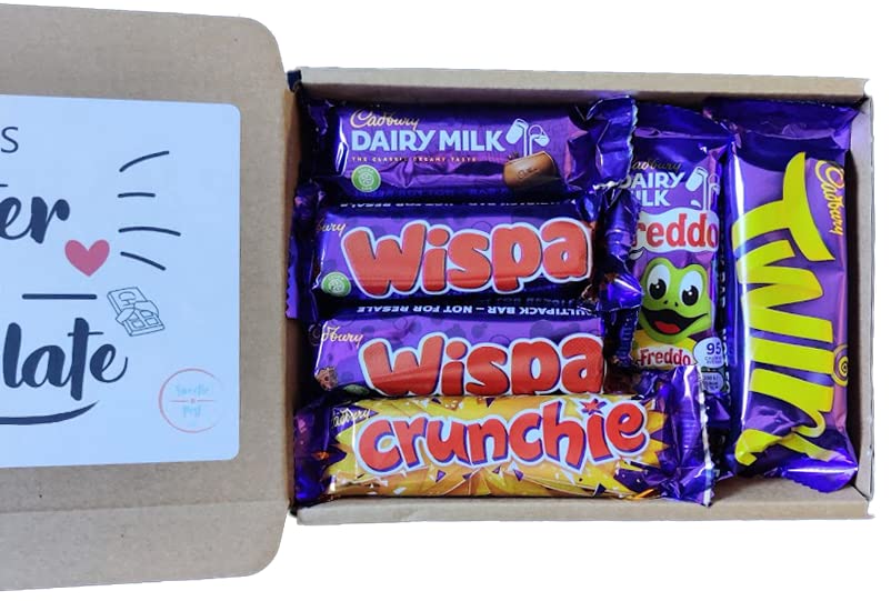 Cadbury Chocolate Treat Gift Box | Cadbury Chocolate Gift Box | Cadbury Dairy Milk Selection Box | Cadbury Chocolate Present | Cadbury Wispa Hamper | Perfect for a Cadbury Dairy Milk Chocolate Lover