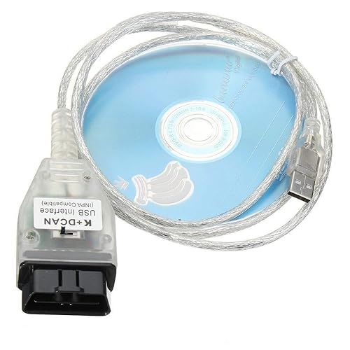 AuraTech K CAN Ediabas INPA - Cable de codificación DCAN interfaz compatible con interfaz E para R56 E87 E93 E70