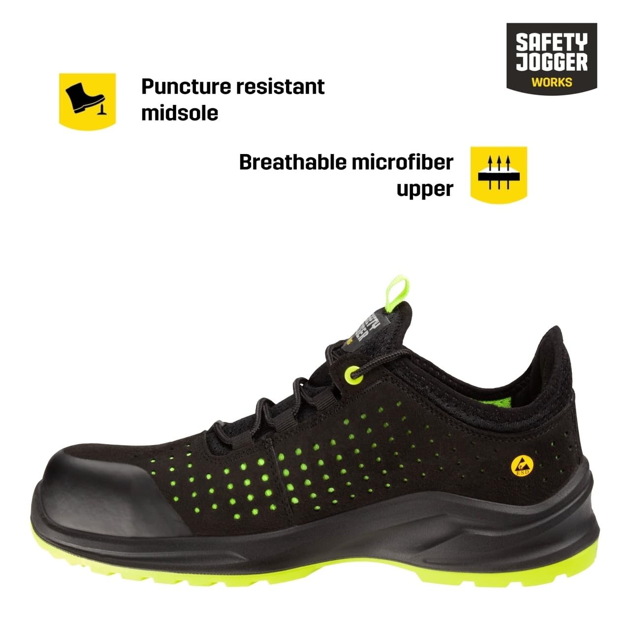 SAFETY JOGGER Calzado de Seguridad Industrial Señoras y señores - MODULOS1PL - Zapatos de Seguridad, Zapatos Protectores