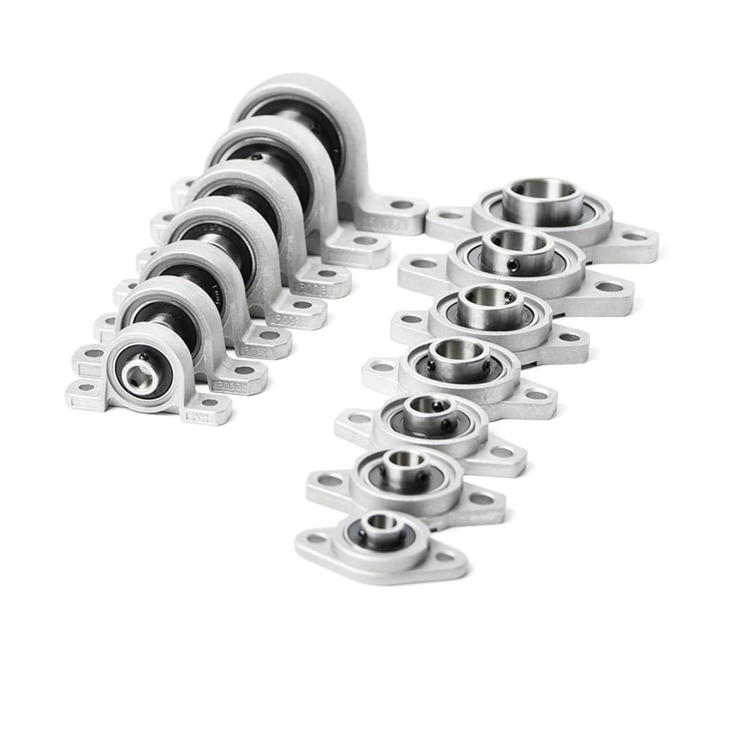 亜鉛合金直径8mmから30mmボアボールベアリングピローブロック1個 KFL08 KFL000 KFL001 KP08 KP000