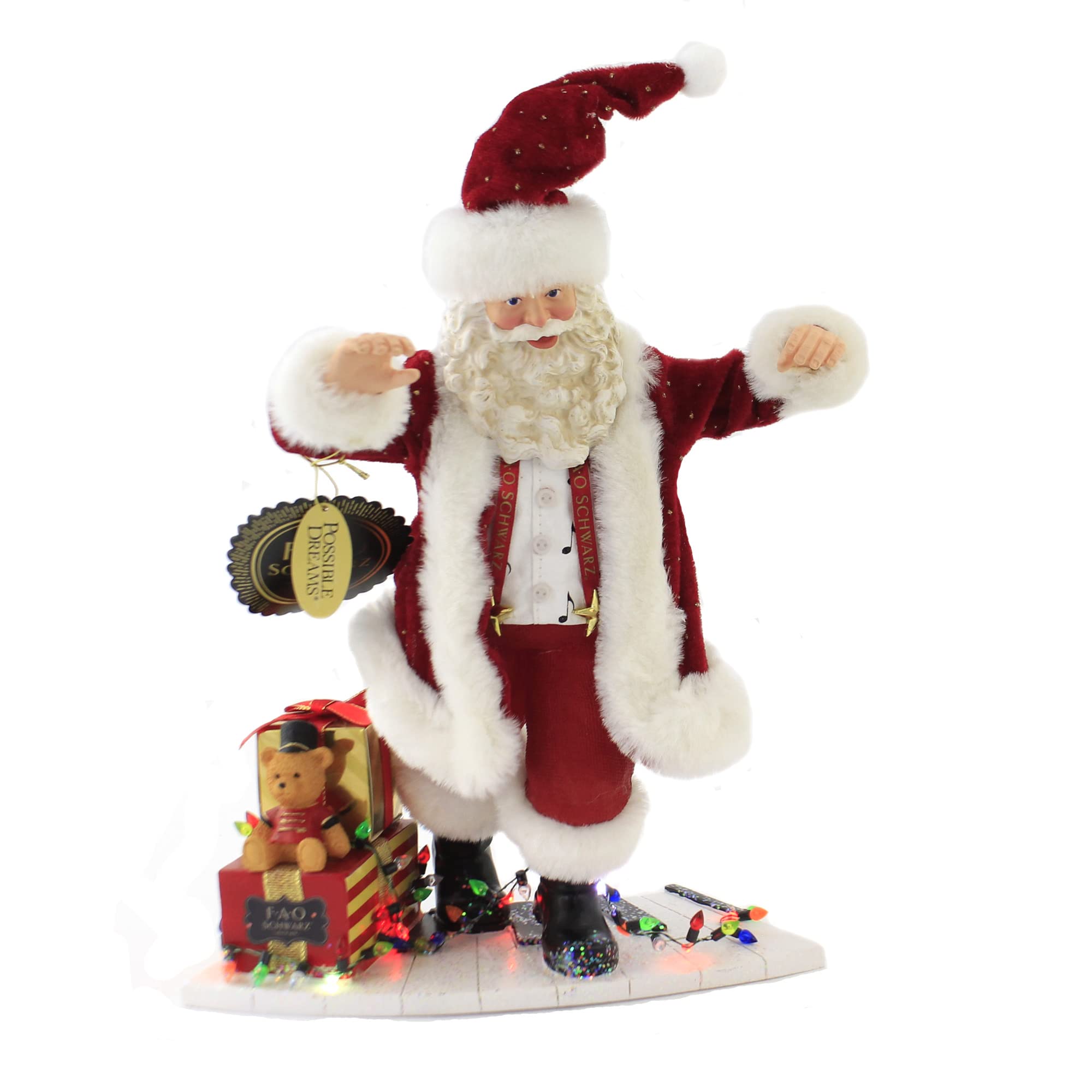 Amazon.com: Department 56 Possible Dreams FAO Schwarz Santa on The