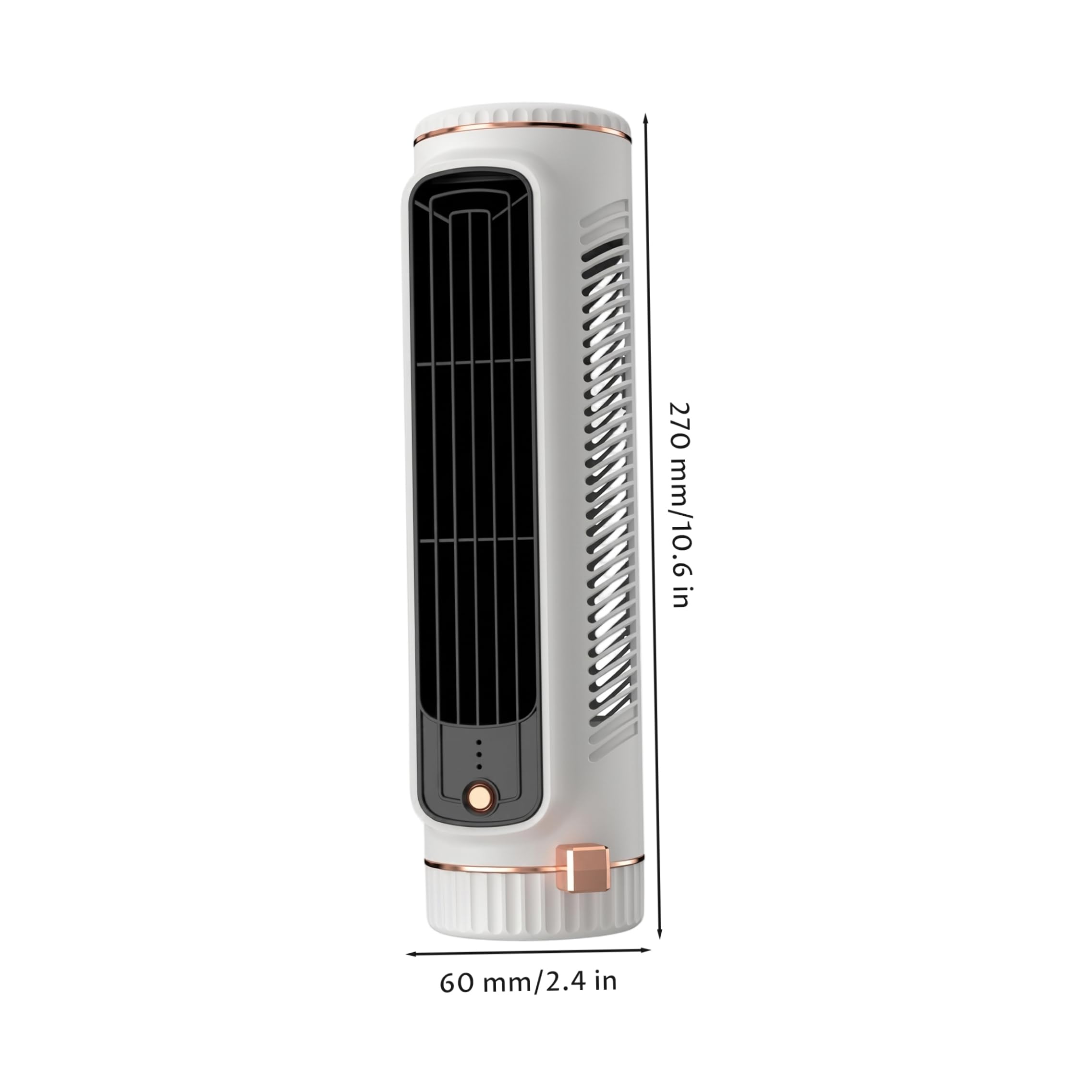 Condizionatore a torre, mini ventilatore a torre portatile senza lama CA, circolazione dell'aria 3D, mini unità CA con funzionamento silenzioso per camera da letto, condizionatore bianco