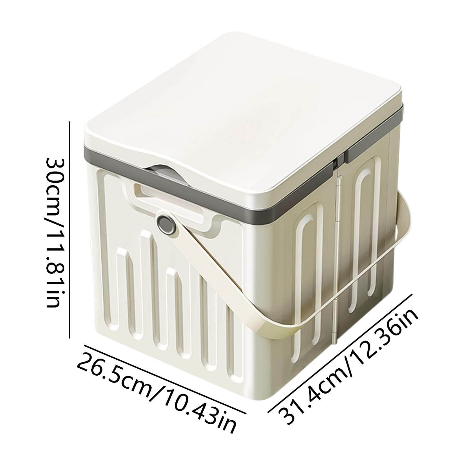 Camping Gear Box, de camping plegable con capacidad, de almacenamiento portátil de 25 l, contenedor de camping al aire libre para viajes, picnics