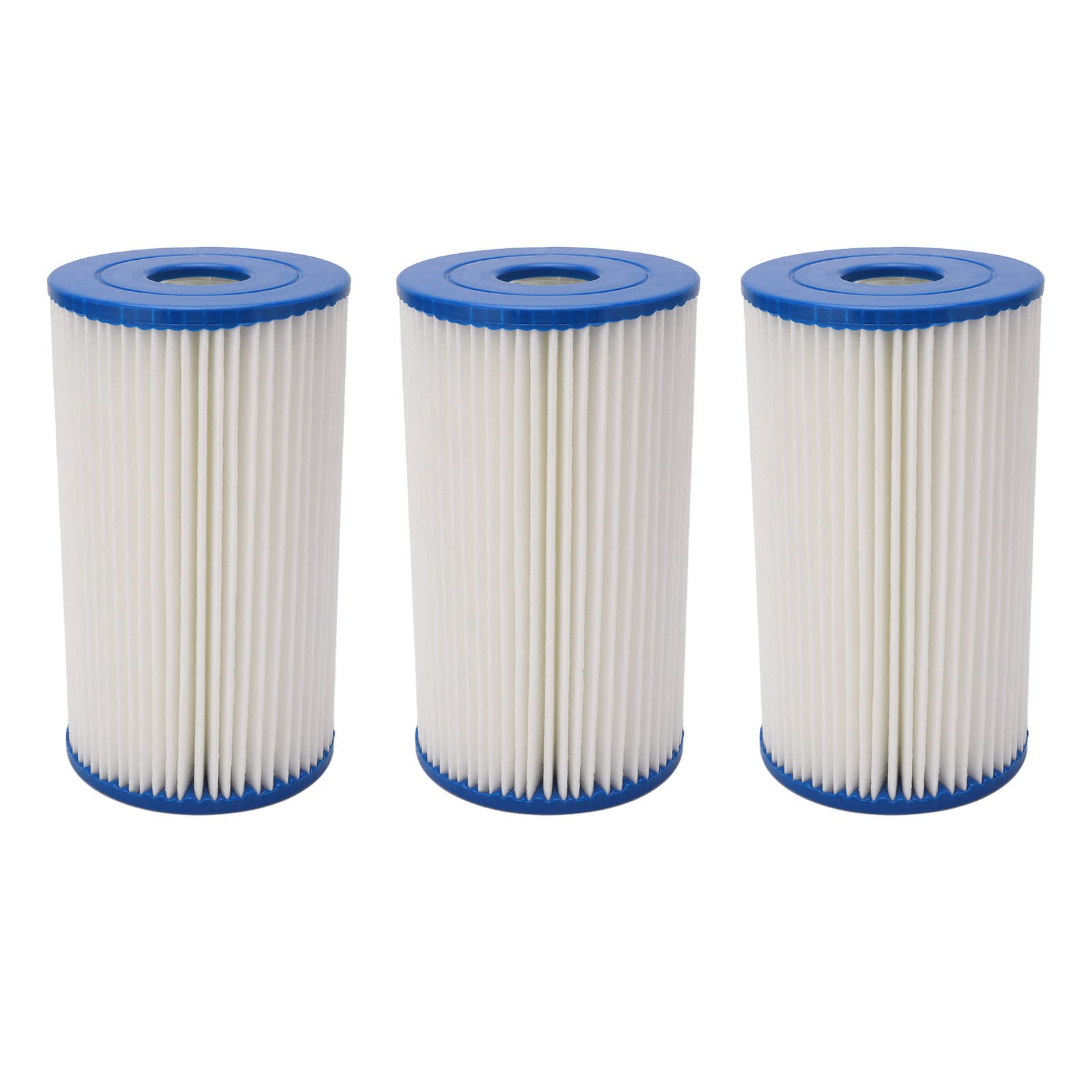 Aramox Cartucce Filtranti Tipo B Filtro per Piscina Confezione da 3 Cartucce per Piscina in Tessuto Trifoglio 5,6 X 1,9 X 10 Pollici per e Pompa per Termale per Detriti d'Acqua B