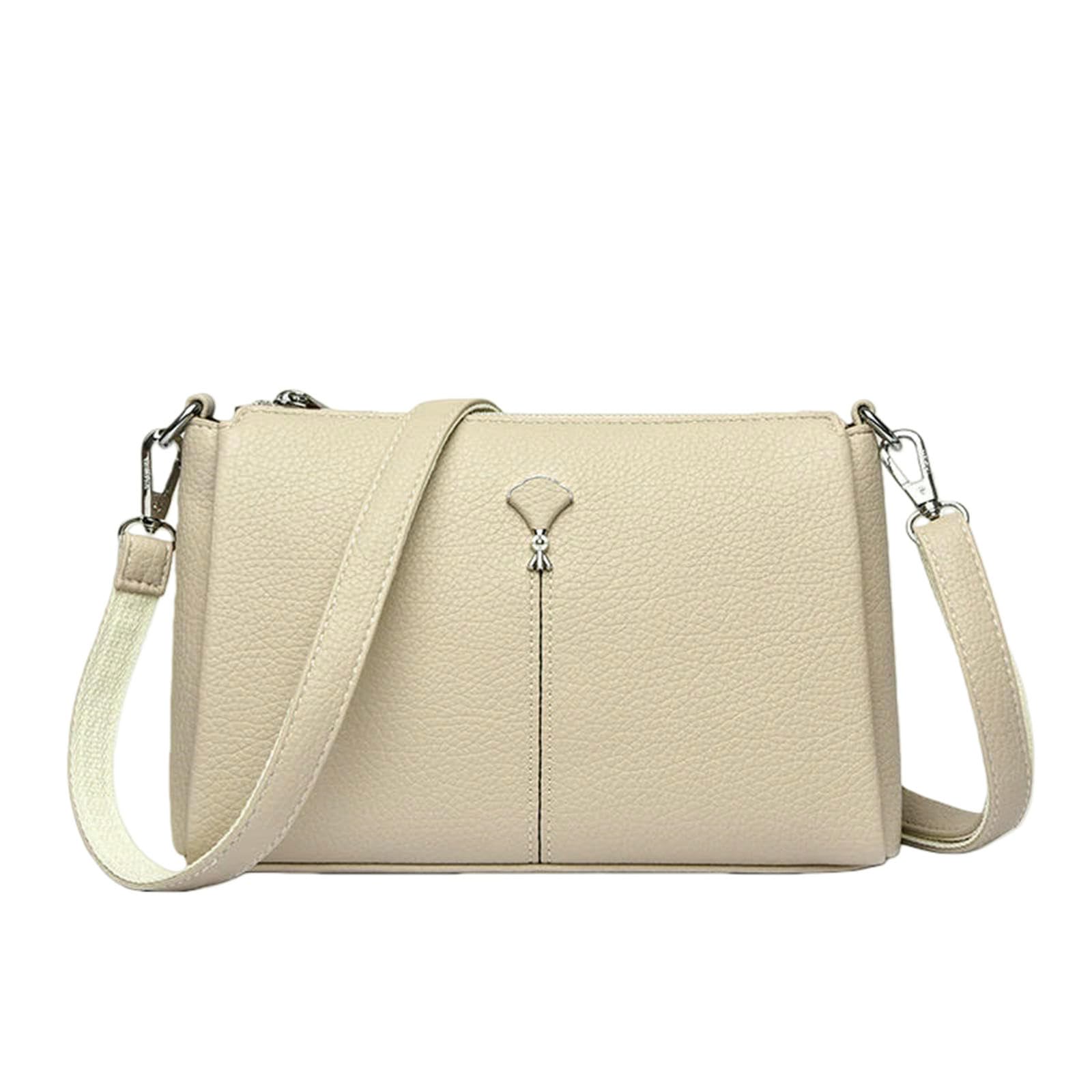 Borsa Donna Crossbody Multi Tasca A Spalla Donna-Khaki