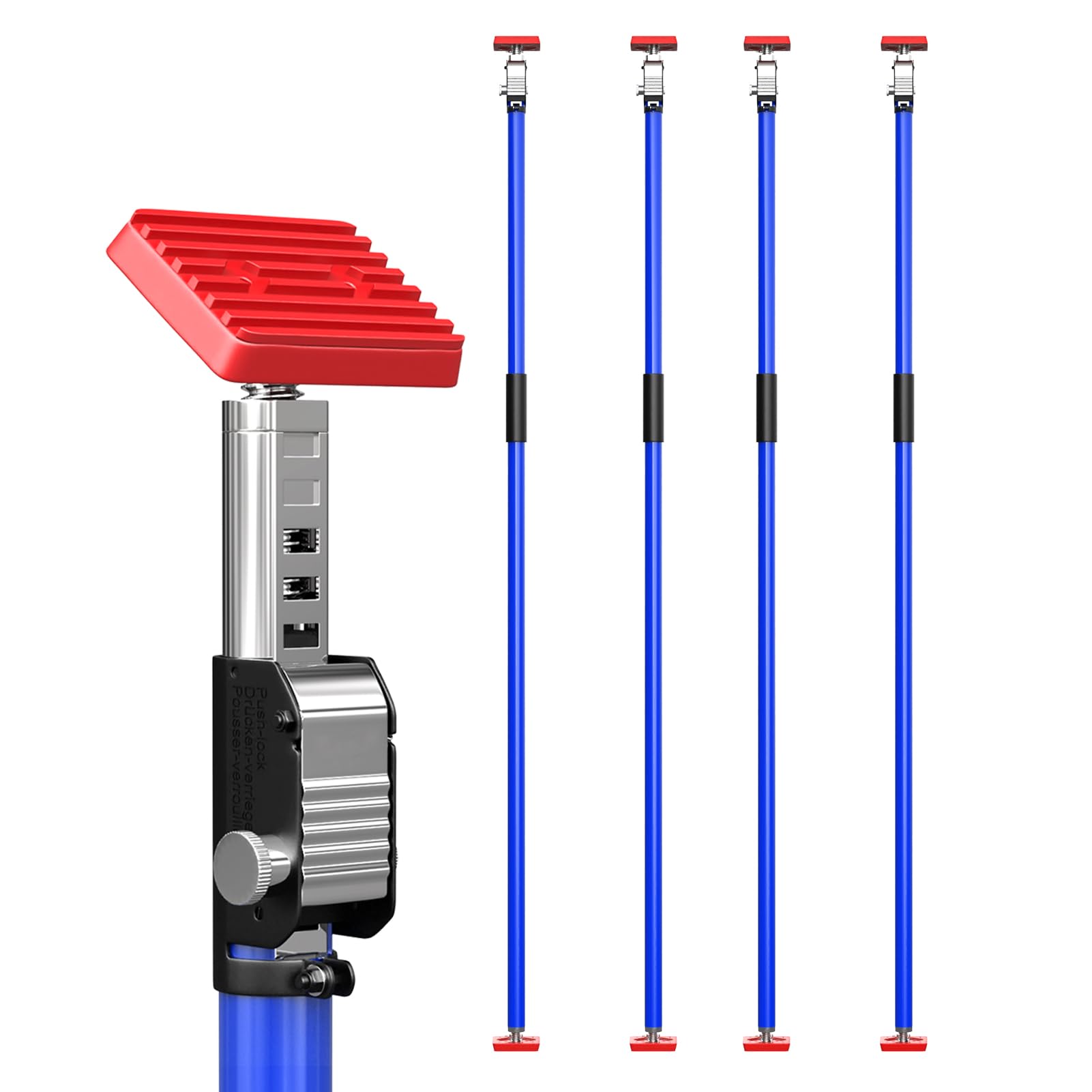 3-H Drywall Ceiling Support, 160-290 CM, Blue, 4 Pack