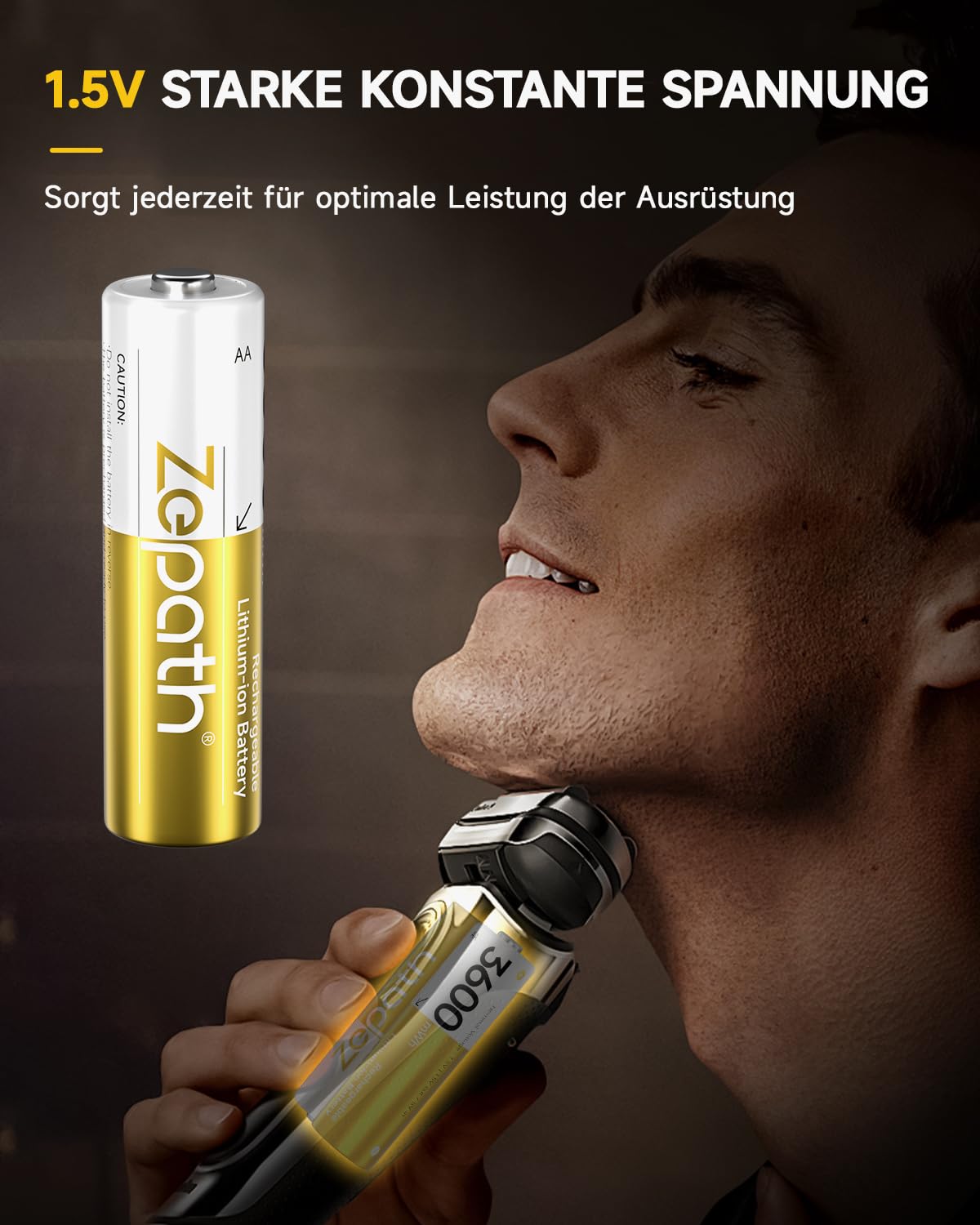 AA Wiederaufladbare 3600mWh Lithium Akkus mit Ladegerät (16xAA mit 8-Ladegerät)