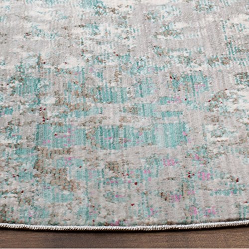 Safavieh Metro-Mod Indoor Woven Rectangle Area Rug, Mystique Collection, MYS977, in Grey / Light Blue - Image 4