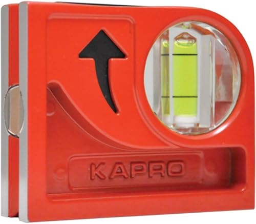 Kapro - 846 Cyclops Cast Pocket Level - Magnetic - with Plumb Site View Vial - Features V-Groove, Hand Calibrated Vials, Finely Milled Surface - VPA Certified - Aluminum