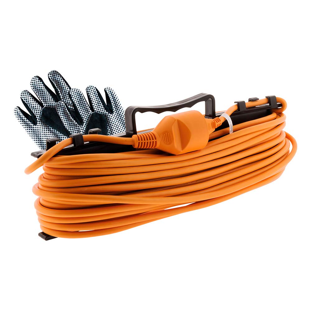 Prolongateur Jardin 2x1,5mm² 25m - Orange - Zenitech