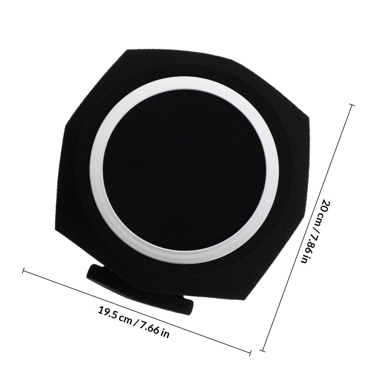Balacoo Funda Ligera para Micrófono Profesional de Esponja Absorbente Color Negro y Diseñada para Reducir Reflejos en Grabaciones de Escritorio y Trípode