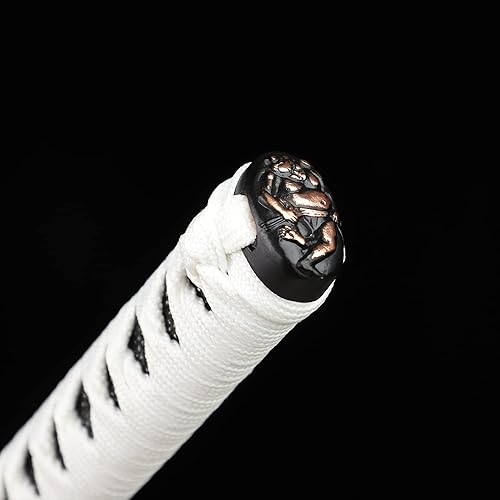 Miniatura 4 de CHENGYING Espada Katana real de 41 pulgadas 342 libras espada completa samurái japonesa blanca CY-2022ABUA-1 proporcionamos una variedad de Katanas