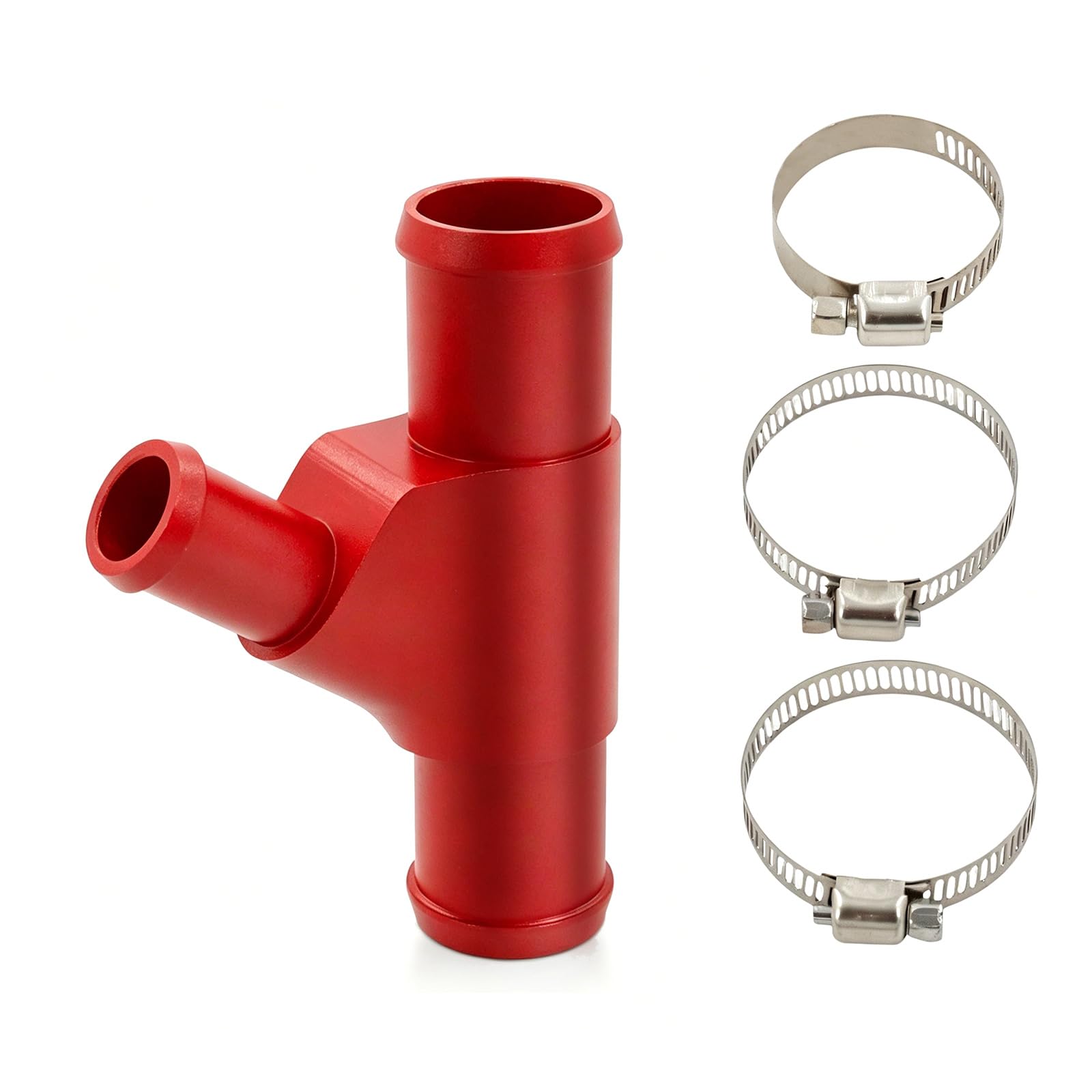 Fazvncv Red Large Truck Cooling Enhancement Aluminum Alloy Y Fashion Coolant Hose Better Stream Than Original Oem Compatible Coolant Y Tube