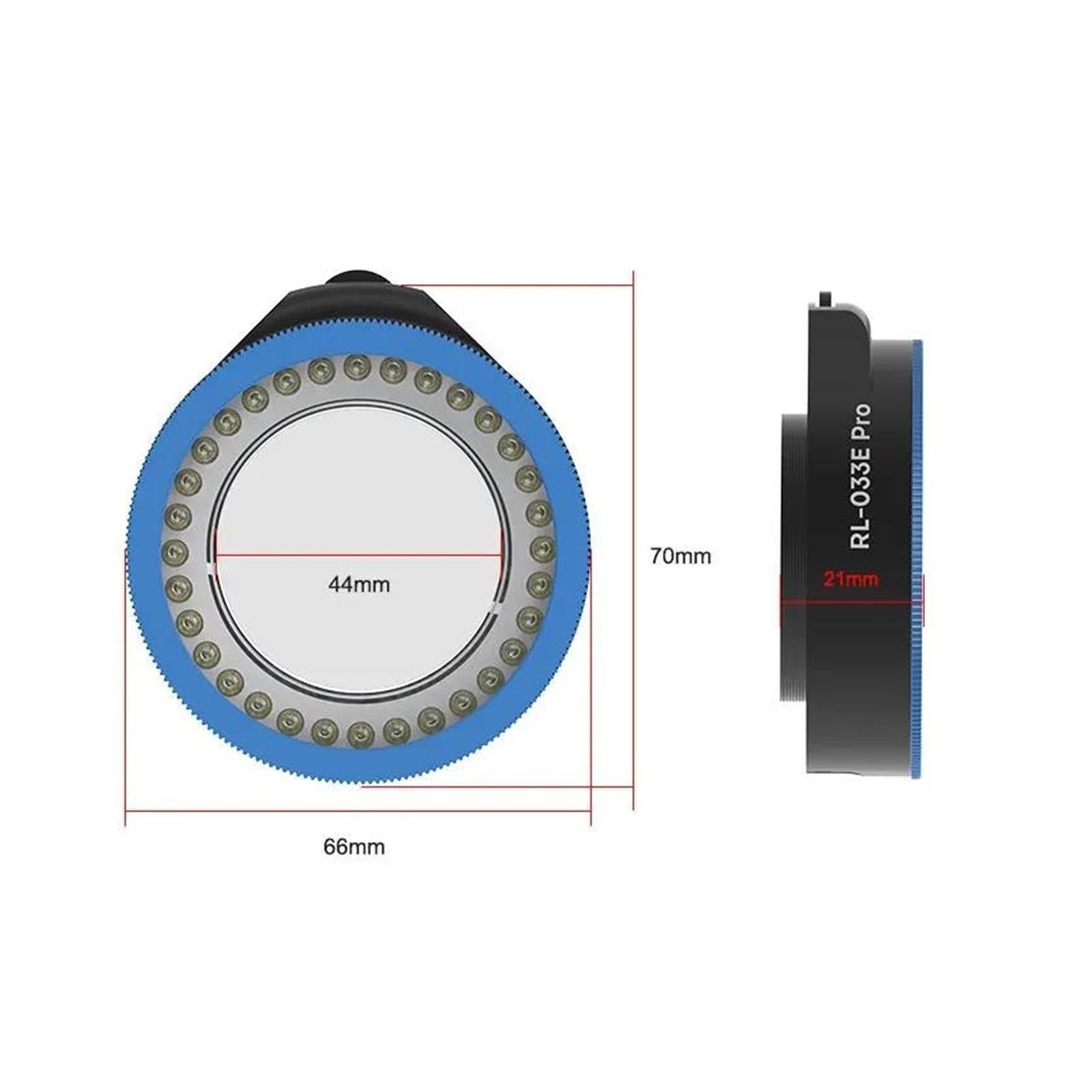 Lampada ad anello for microscopio Pro a doppia polarizzazione antiriflesso
