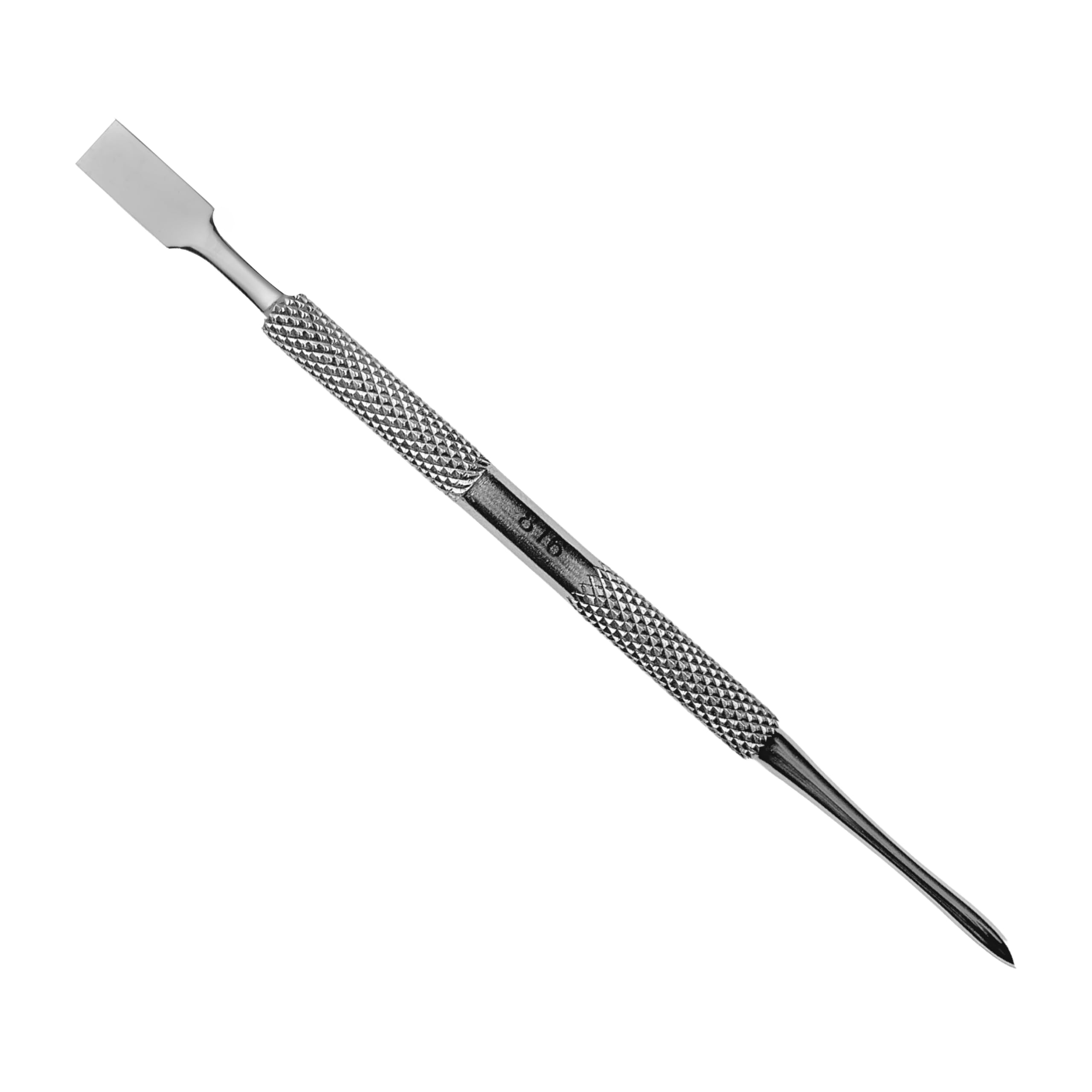Nobelcrafts - Surgical Grade Pusher Stainless Steel Cuticle Remover For Fingernails - Professional Double Ended Manicure Tool - (816)