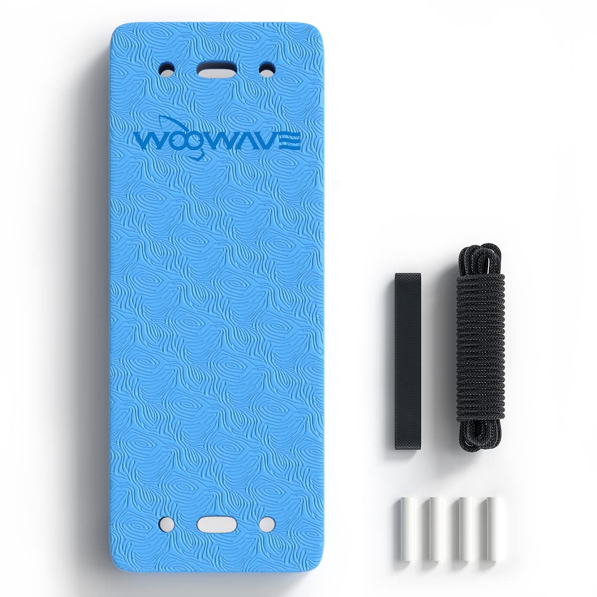 WOOWAVE Flat Fender Prevent Scratches for Yacht Motorboat Boat Bumper, 3 Layer EVA Boat Fender with Rope (20inch, Blue)