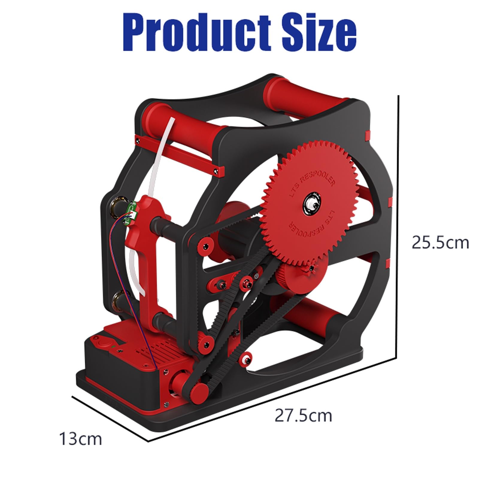 Respooler de filamento para impresora 3D, bobinador eléctrico con detección inteligente, inicio/parada con un botón y control de velocidad para suministros de impresión 3D