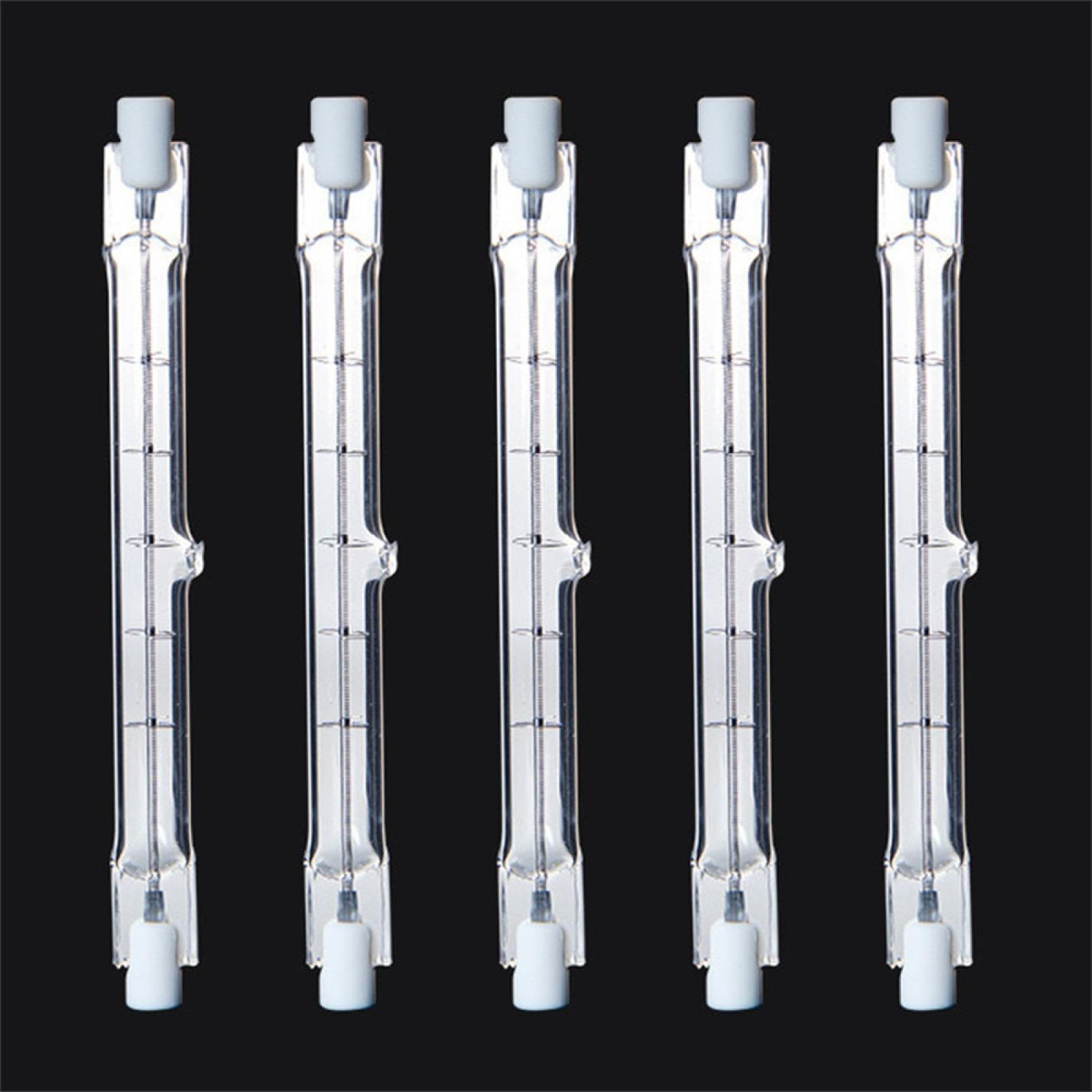 R7S 118MM 200W Halogen Flutlichtlampen J Typ 220-240V J118 500W Dimmbar Gerade T3 R7S Lineare Quarzlampe Warmweiß 20PC 100W