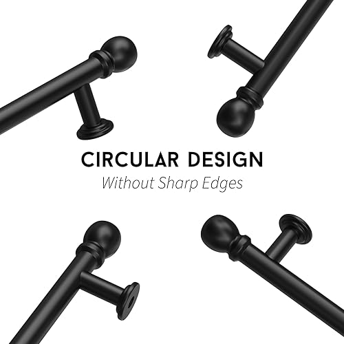 Miniatura 3 de goldenwarm Paquete de 10 manijas de gabinete negras, paquete de 10 tiradores de gabinete de 3-34 pulgadas (3.780 in), tiradores de gabinete negro