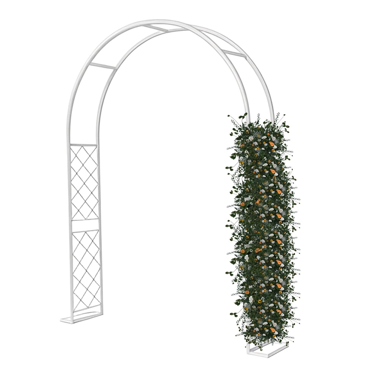 Arche de jardin extérieure en métal robuste Pera pour roses